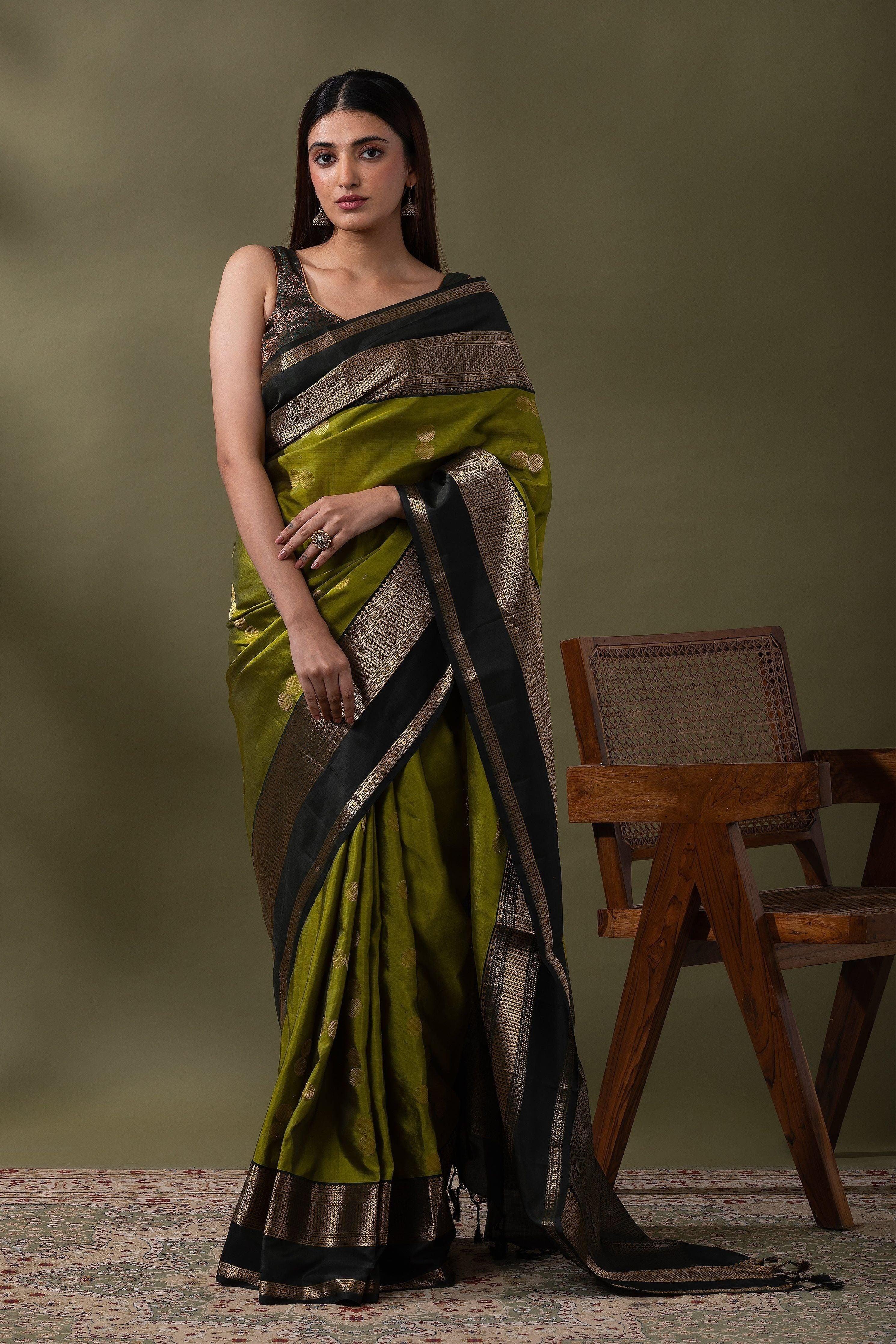 Pink Soft Silk Saree (Copy)  Mokshaa