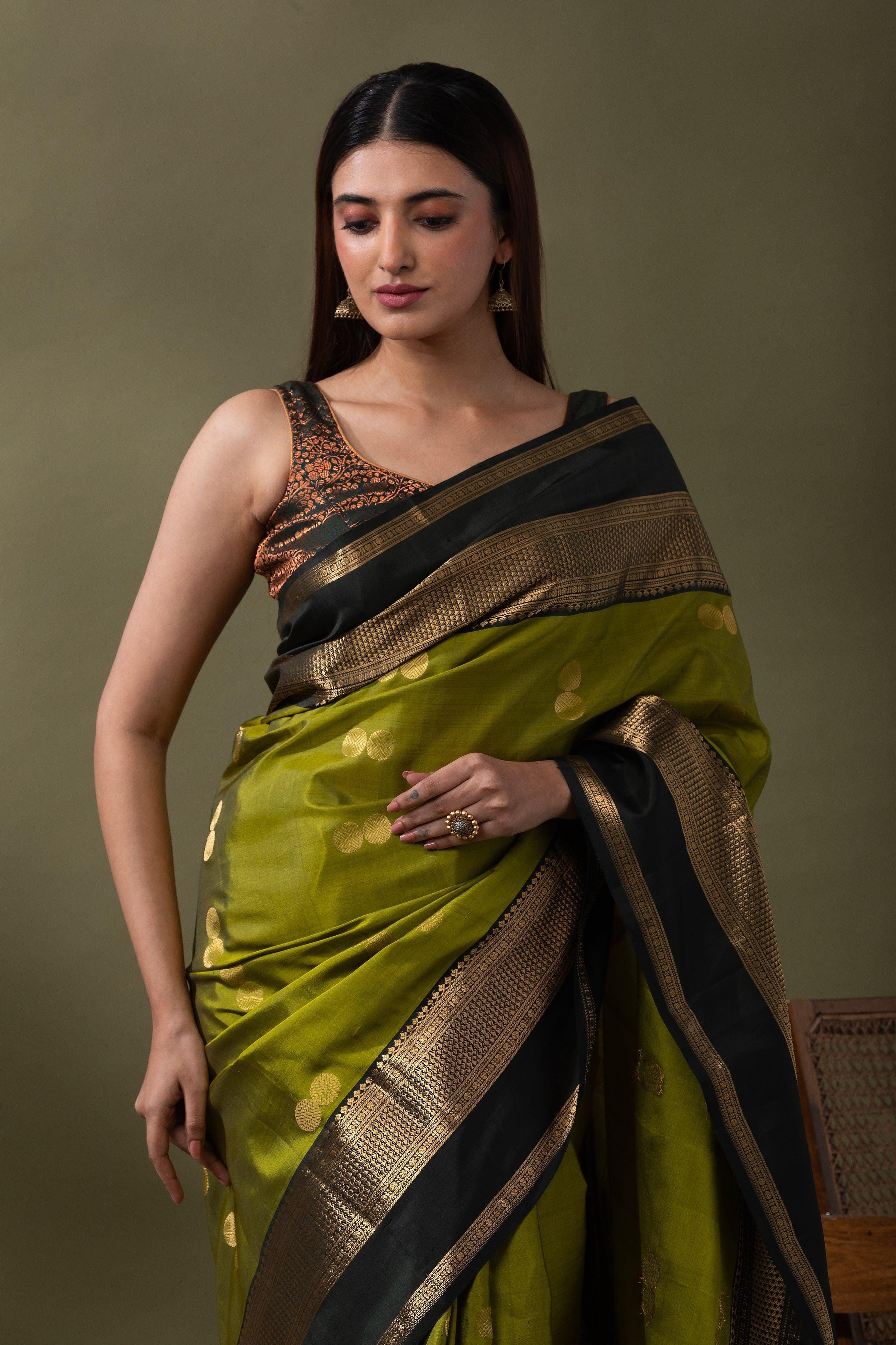 Pink Soft Silk Saree (Copy)  Mokshaa