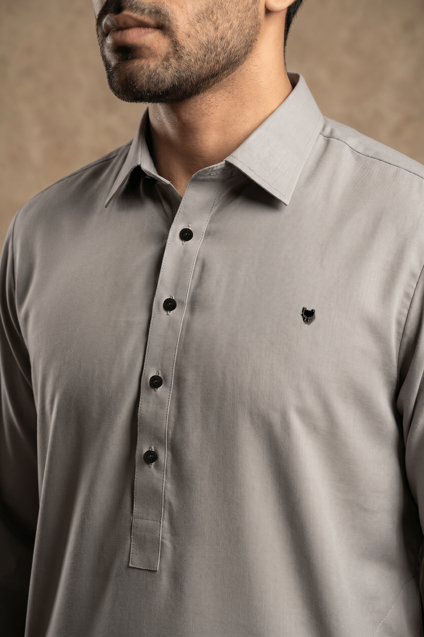 Light Grey Bom Mario Pathani Set
