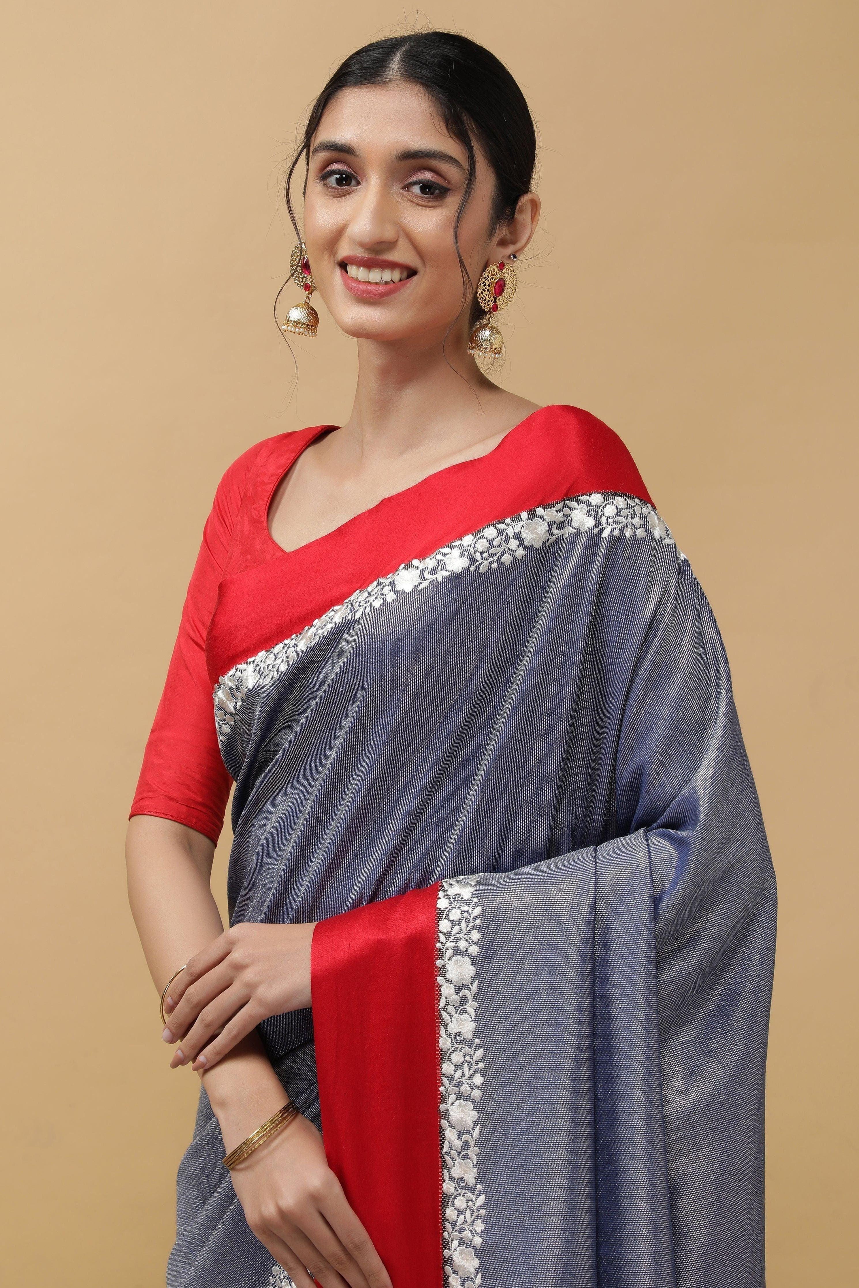 Blue Banarasi Saree - Mokshaa