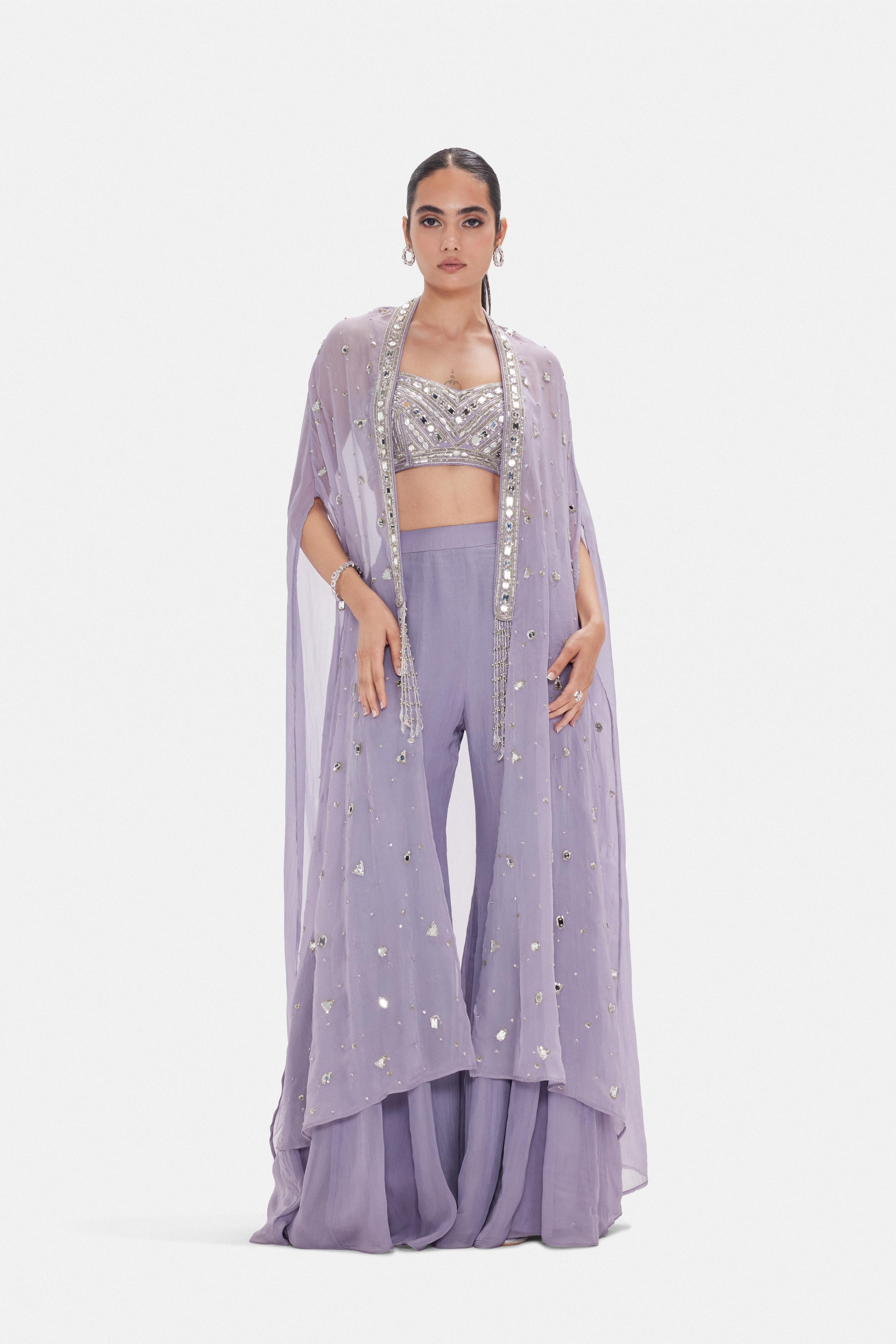 The Ethereal Lavender Cape Set