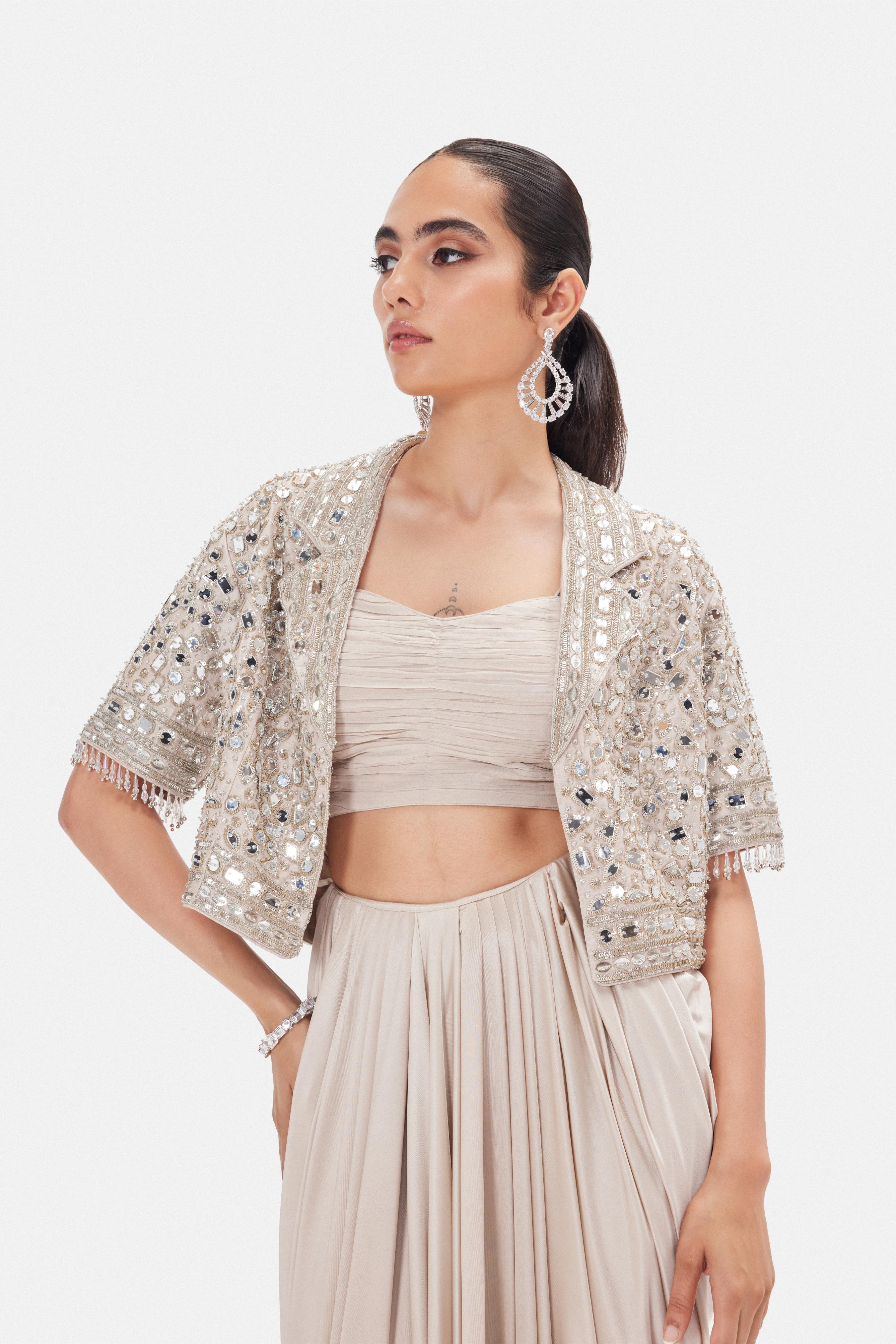 The Ethereal Waves Jacket Set
