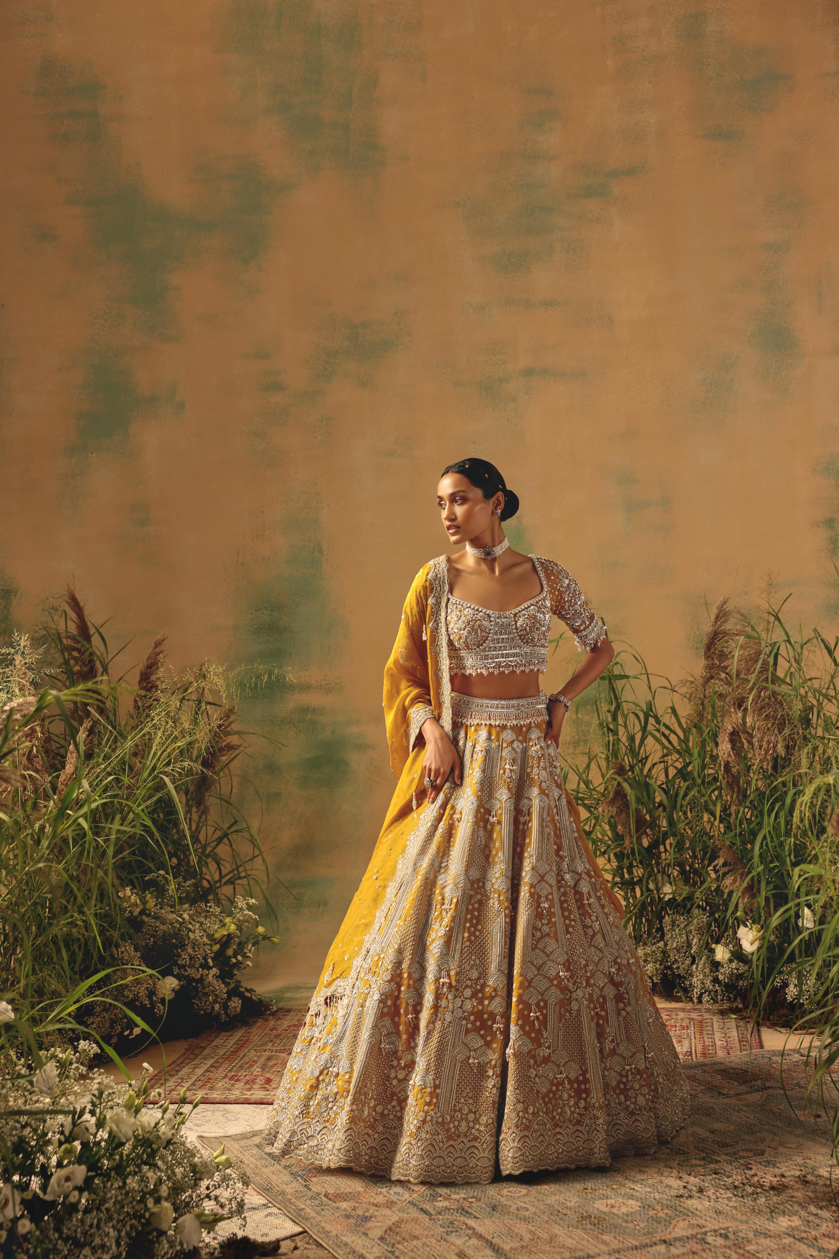 The Enchanted Citrine Lehenga