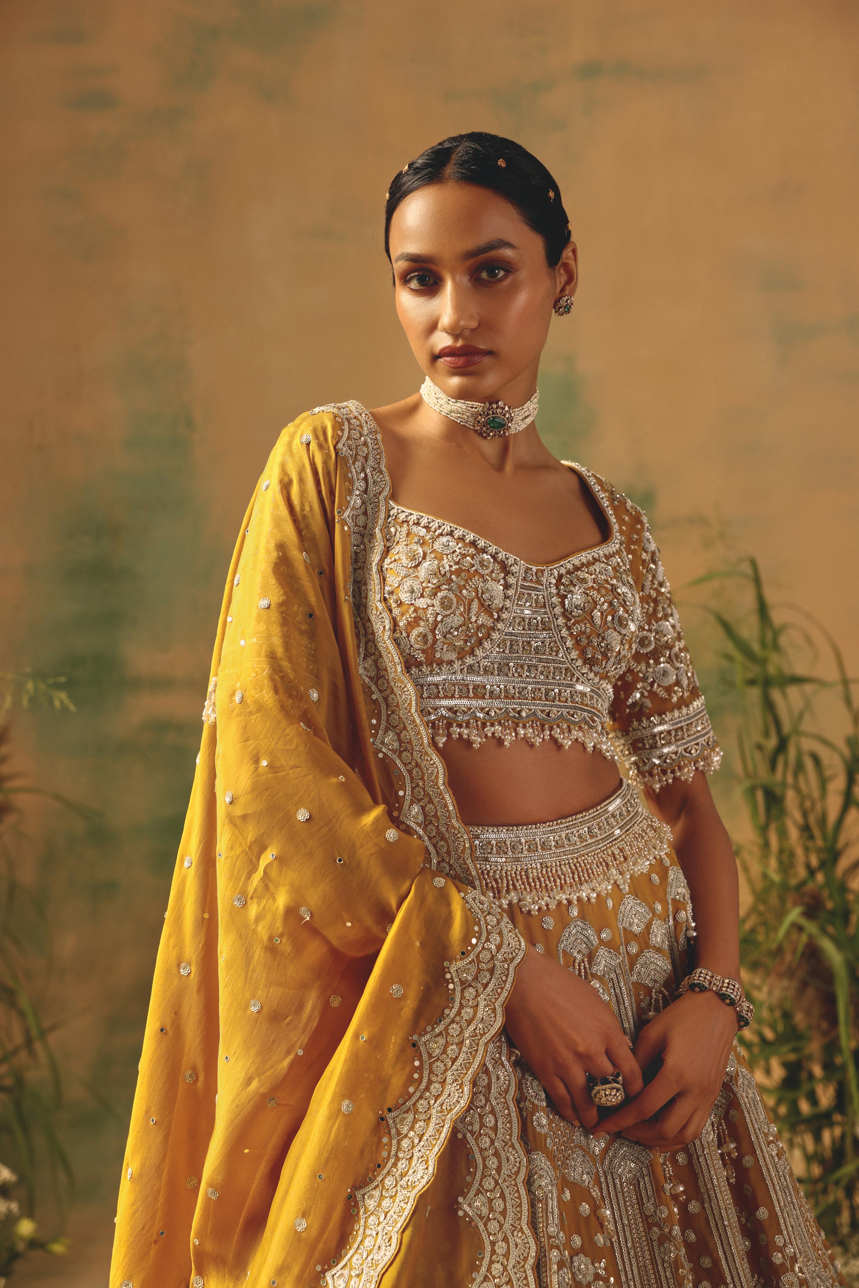 The Enchanted Citrine Lehenga