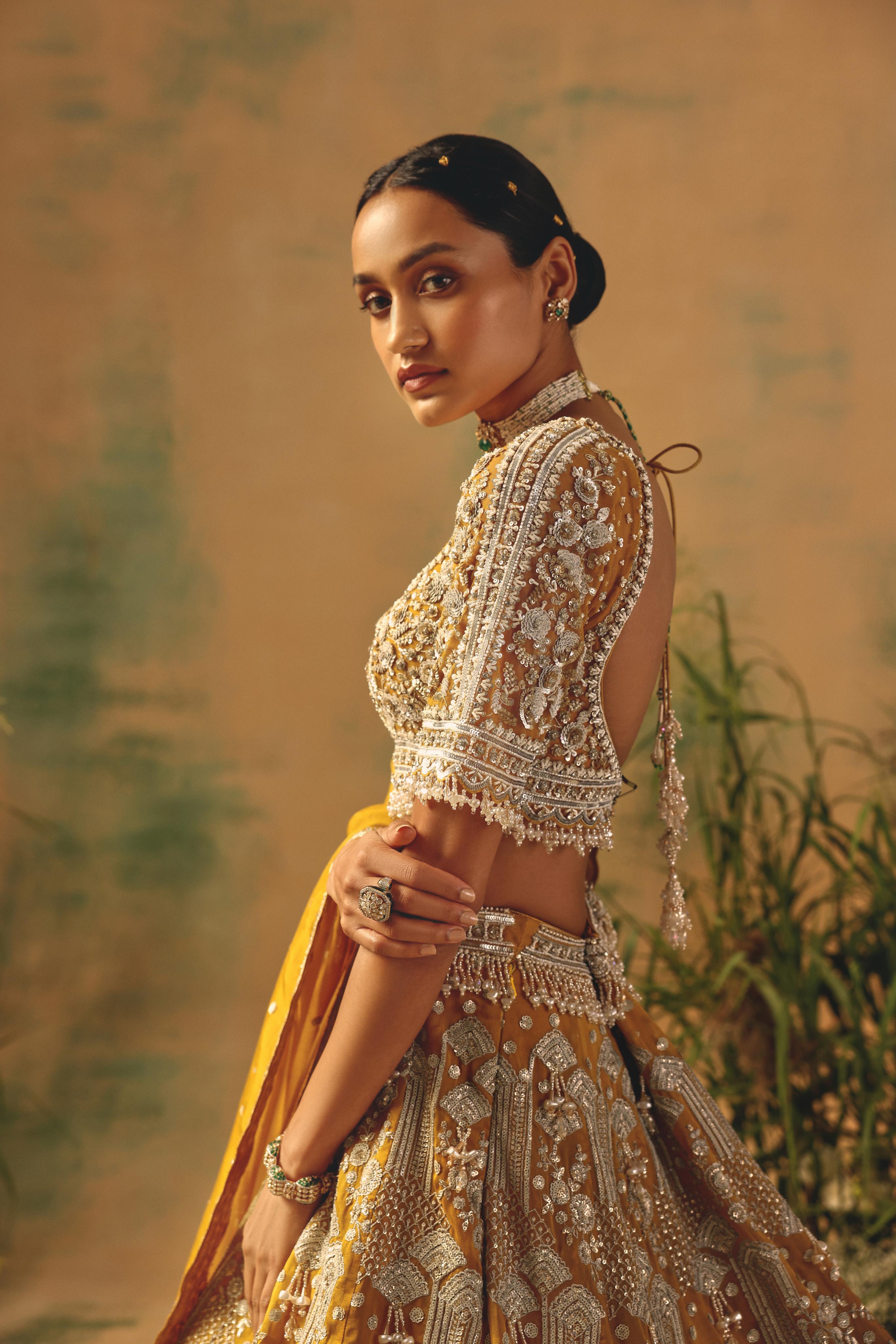 The Enchanted Citrine Lehenga