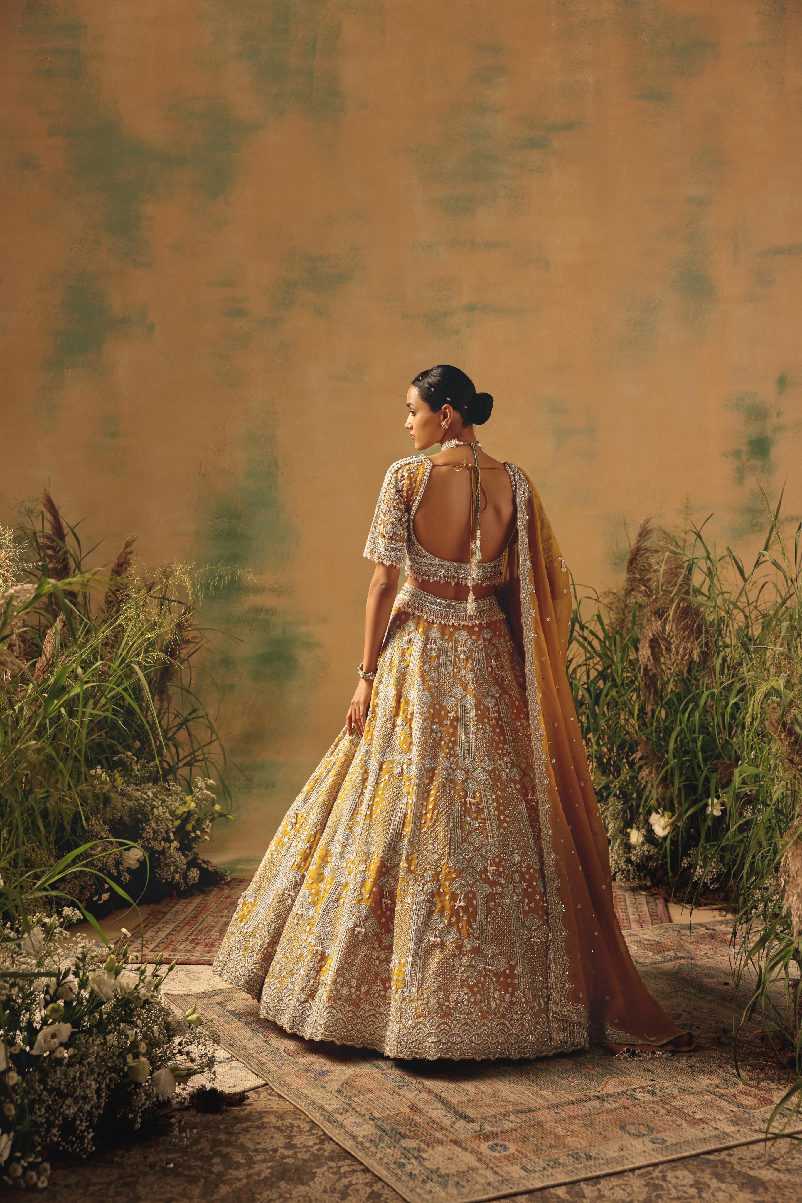The Enchanted Citrine Lehenga