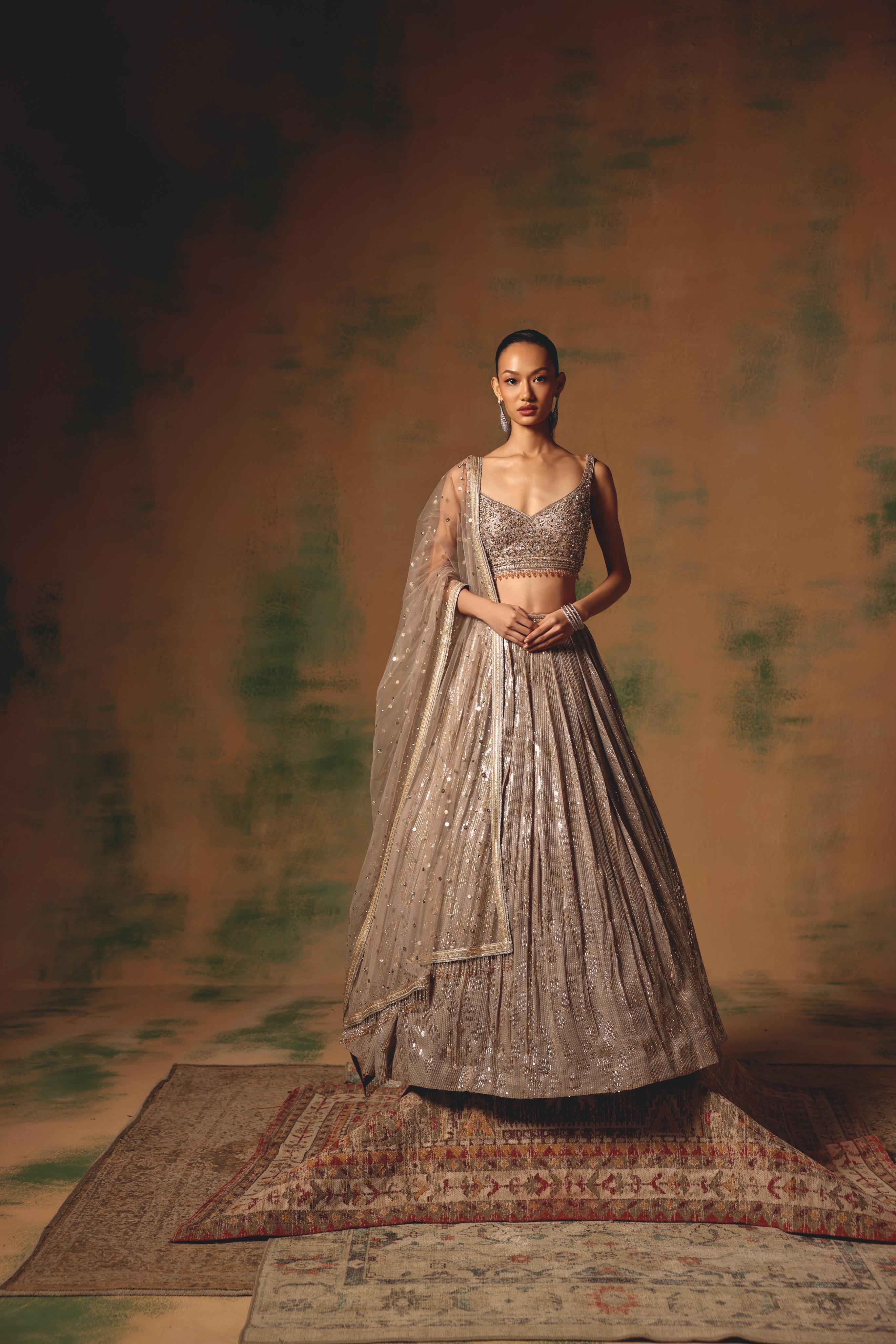 The Champagne Glow Lehenga