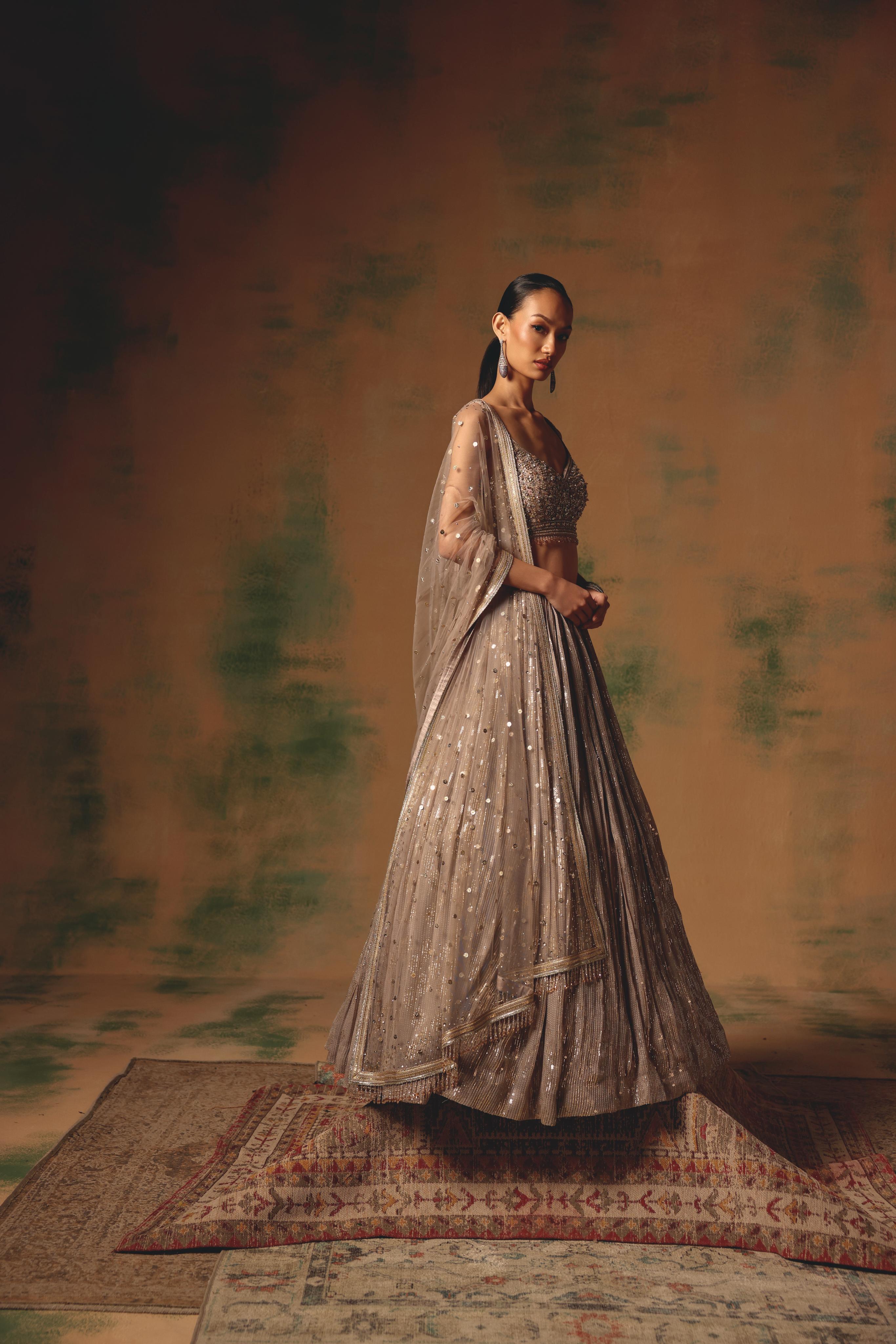 The Champagne Glow Lehenga