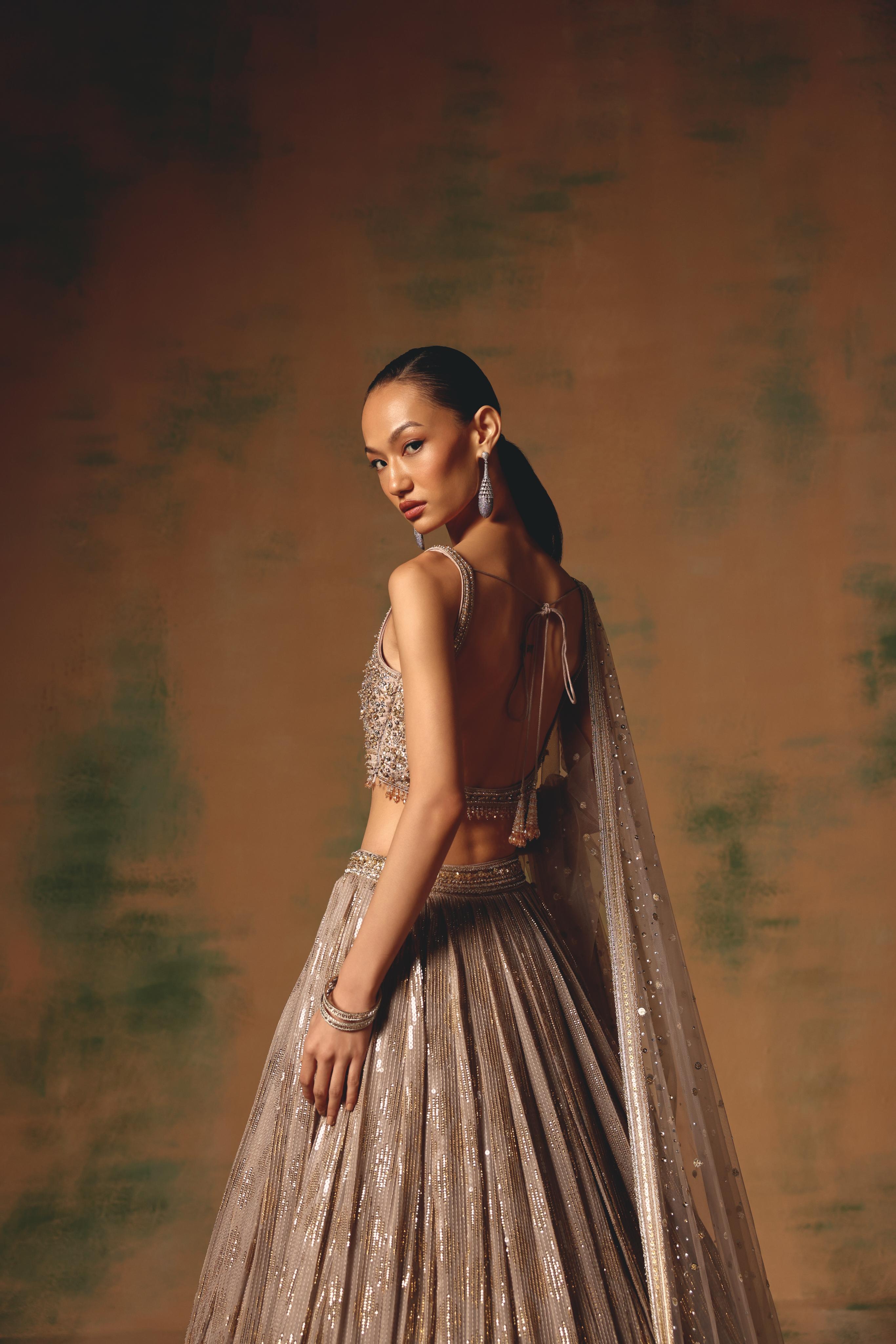 The Champagne Glow Lehenga