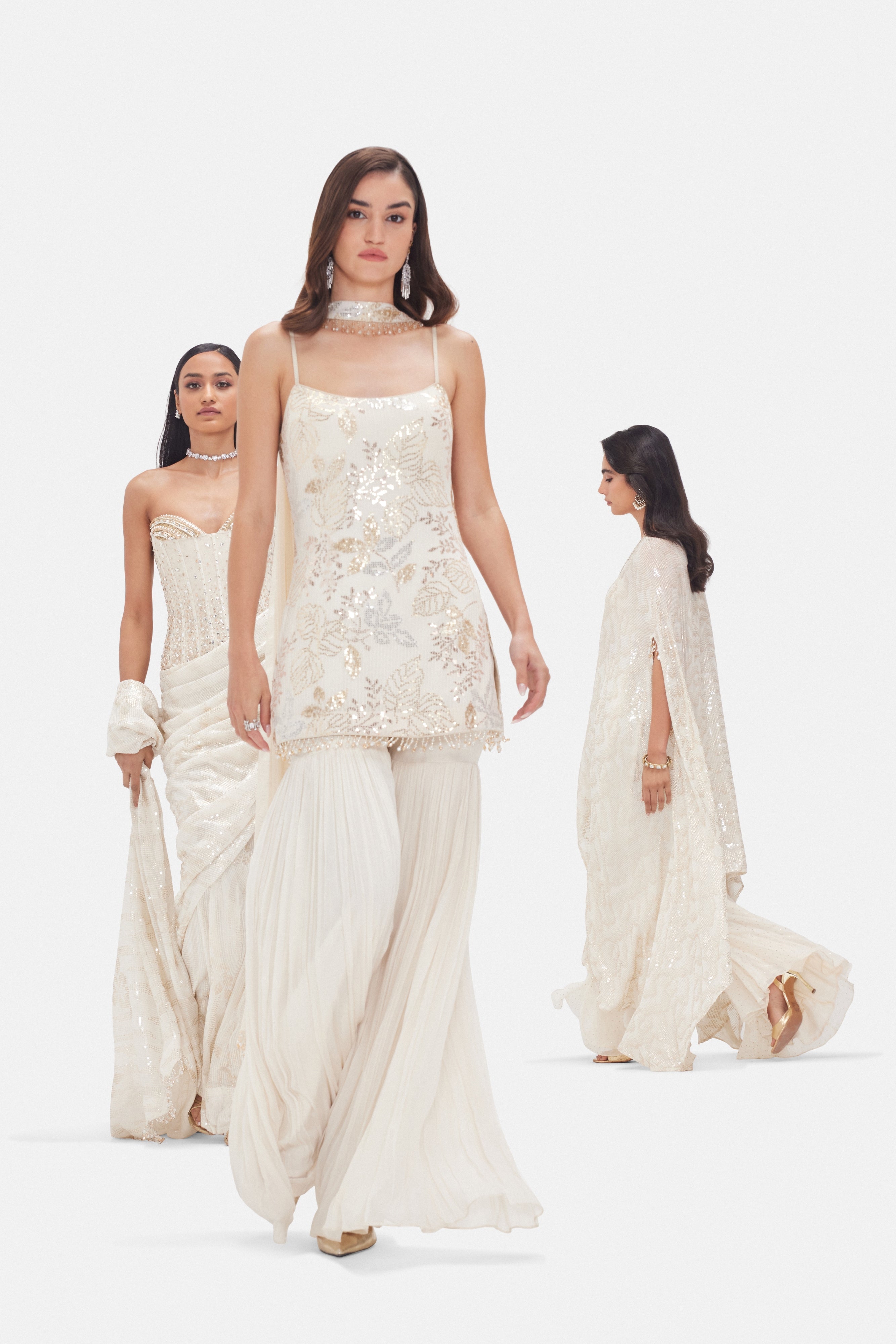 The Moonlit Garden Sharara Set