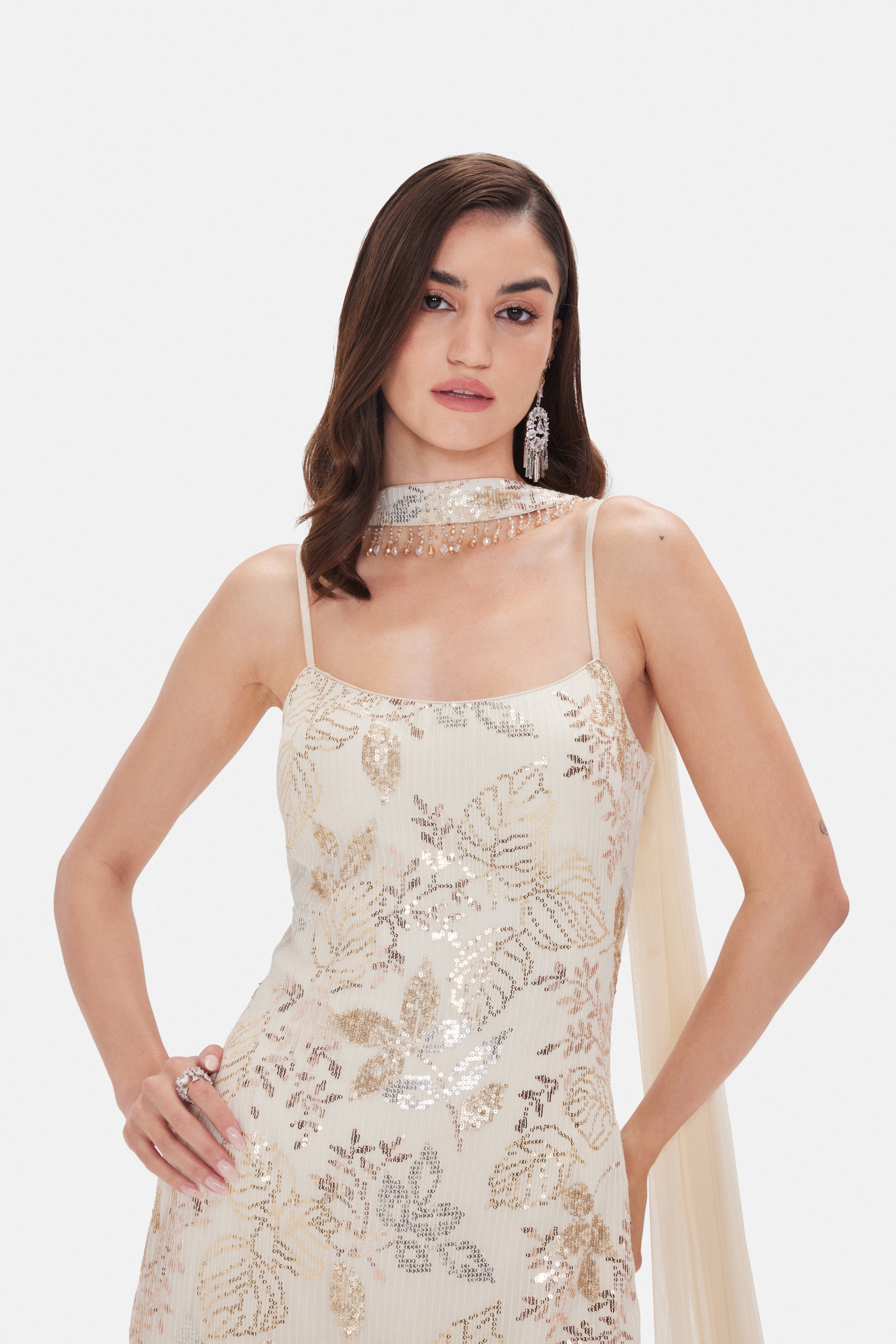 The Moonlit Garden Sharara Set