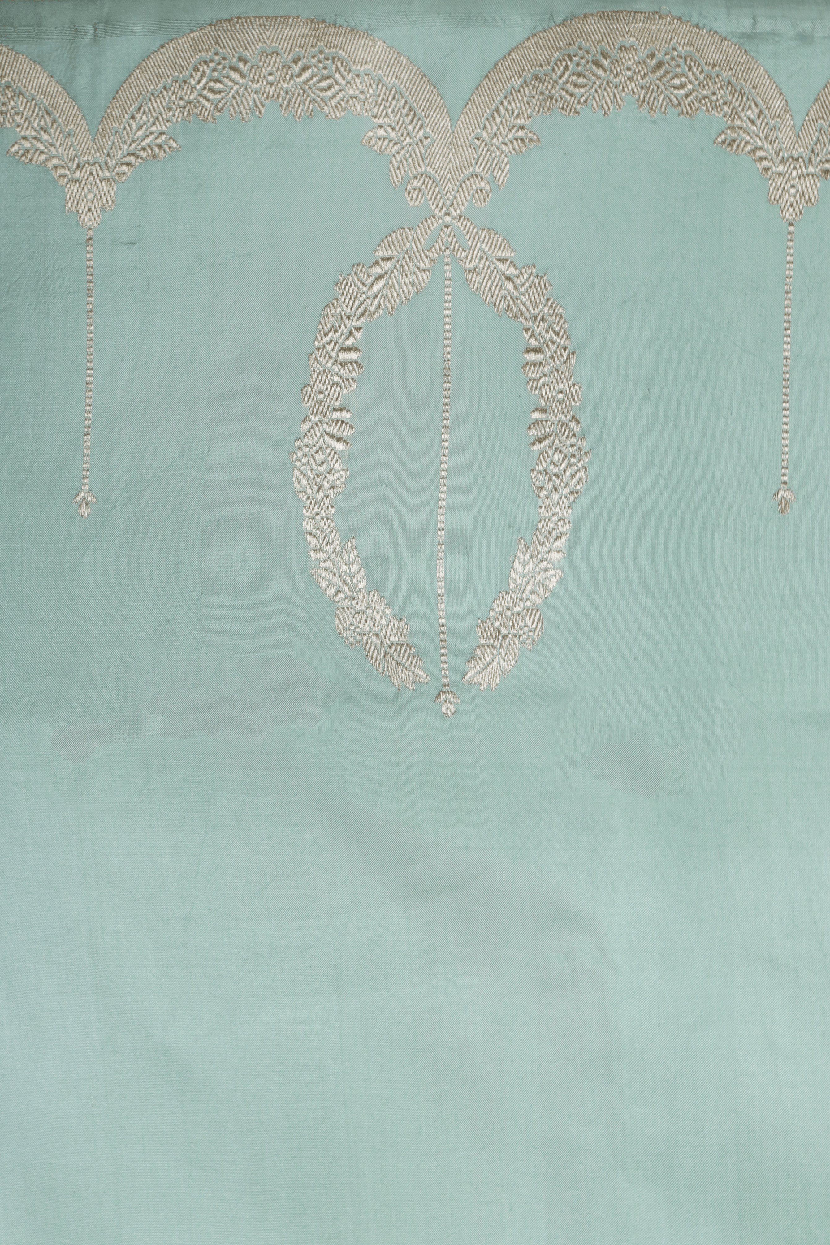 Mint Green Banarasi Silk Saree Mokshaa
