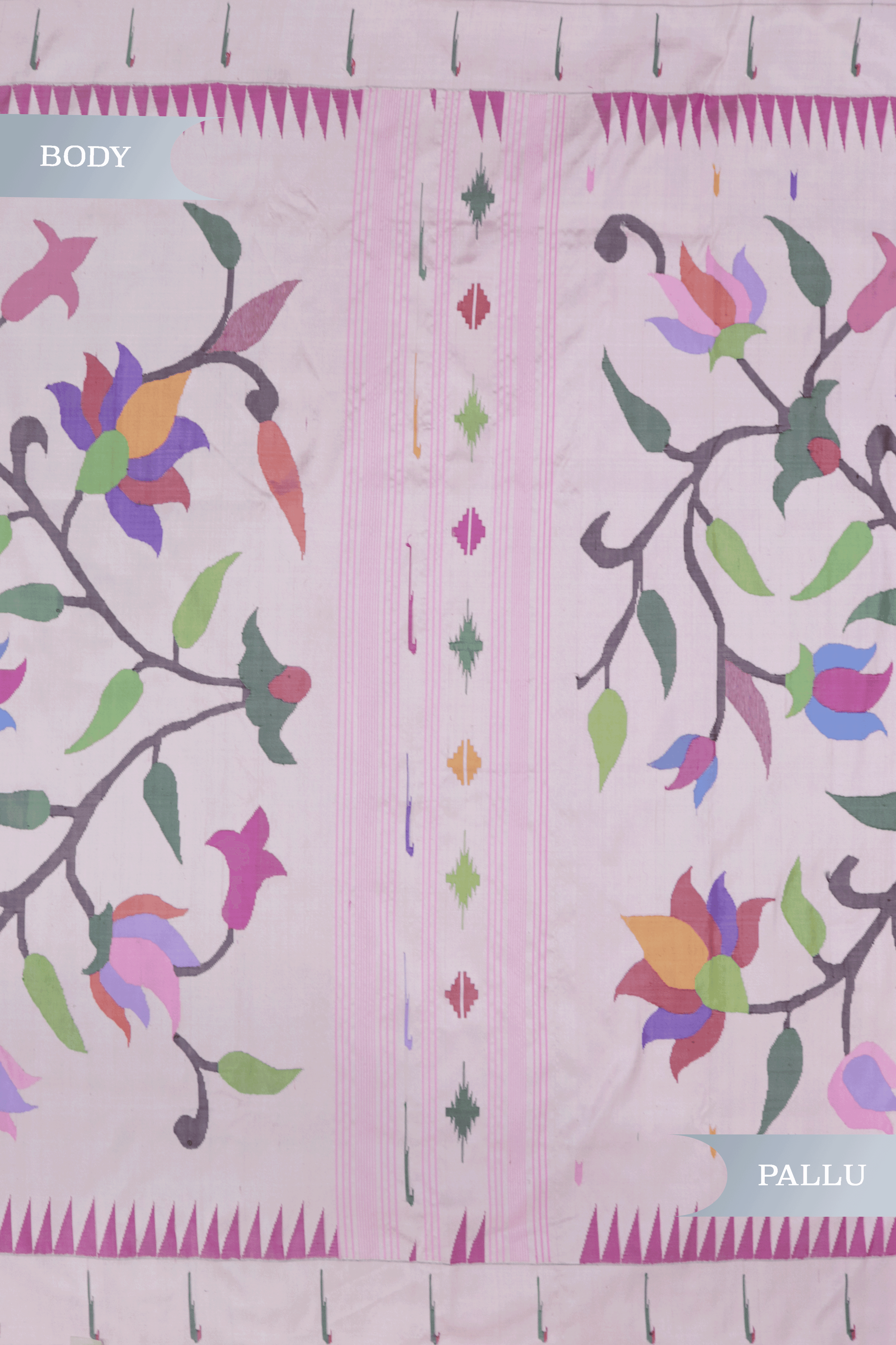 Champagne Gold Tissue Kora Banarasi Saree with Trellis Motifs (Copy) Mokshaa