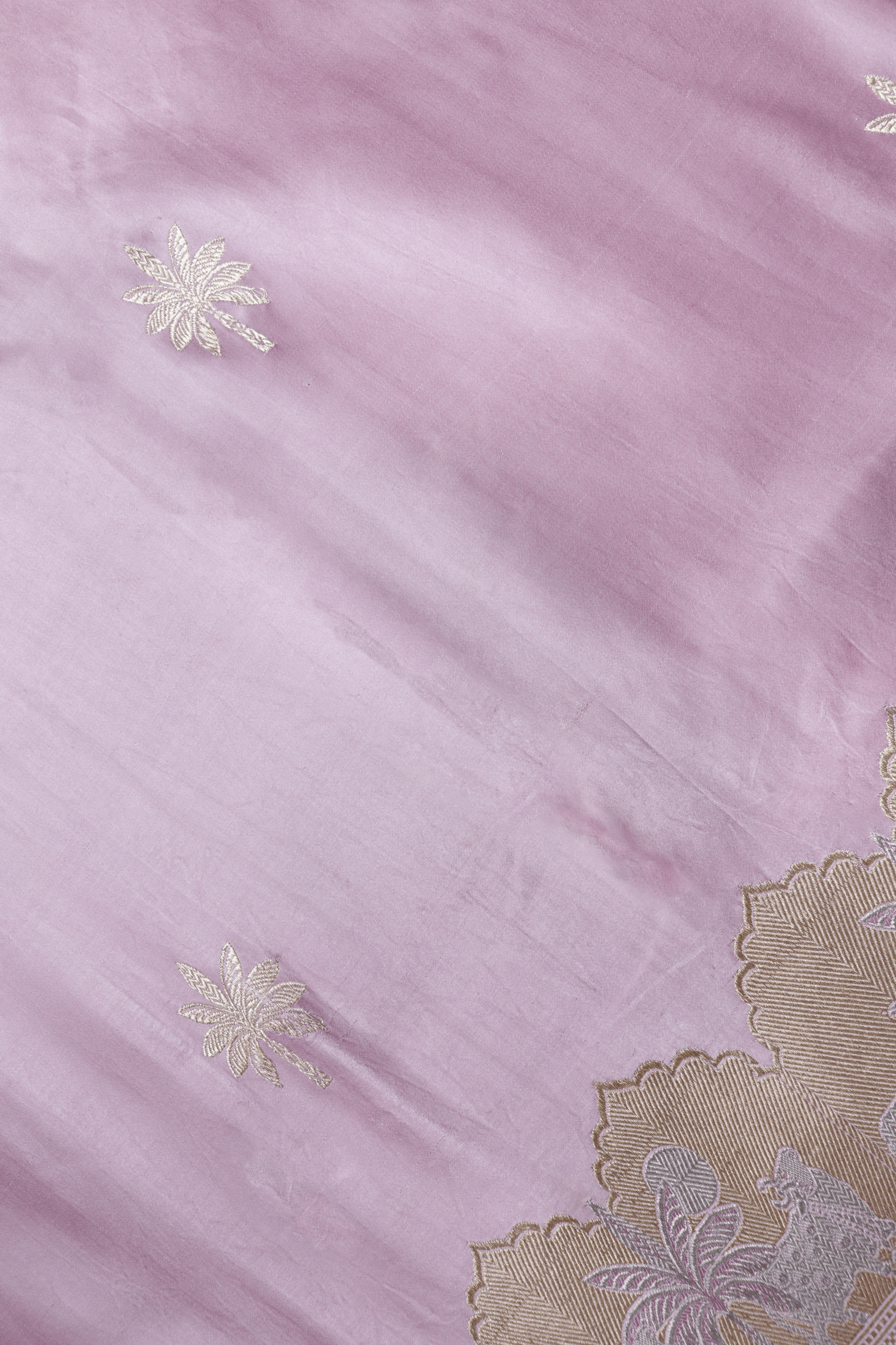 Pastel Pink Banarasi Silk Saree  Mokshaa