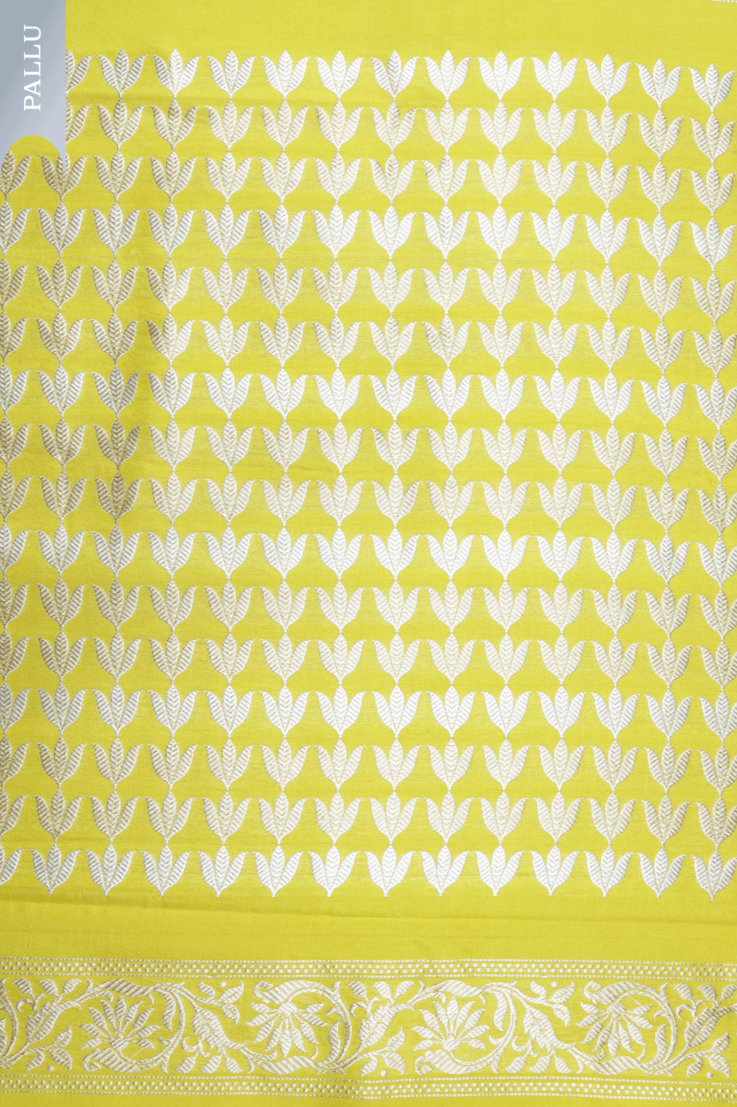 Bright Yellow Banarasi Silk Saree Mokshaa