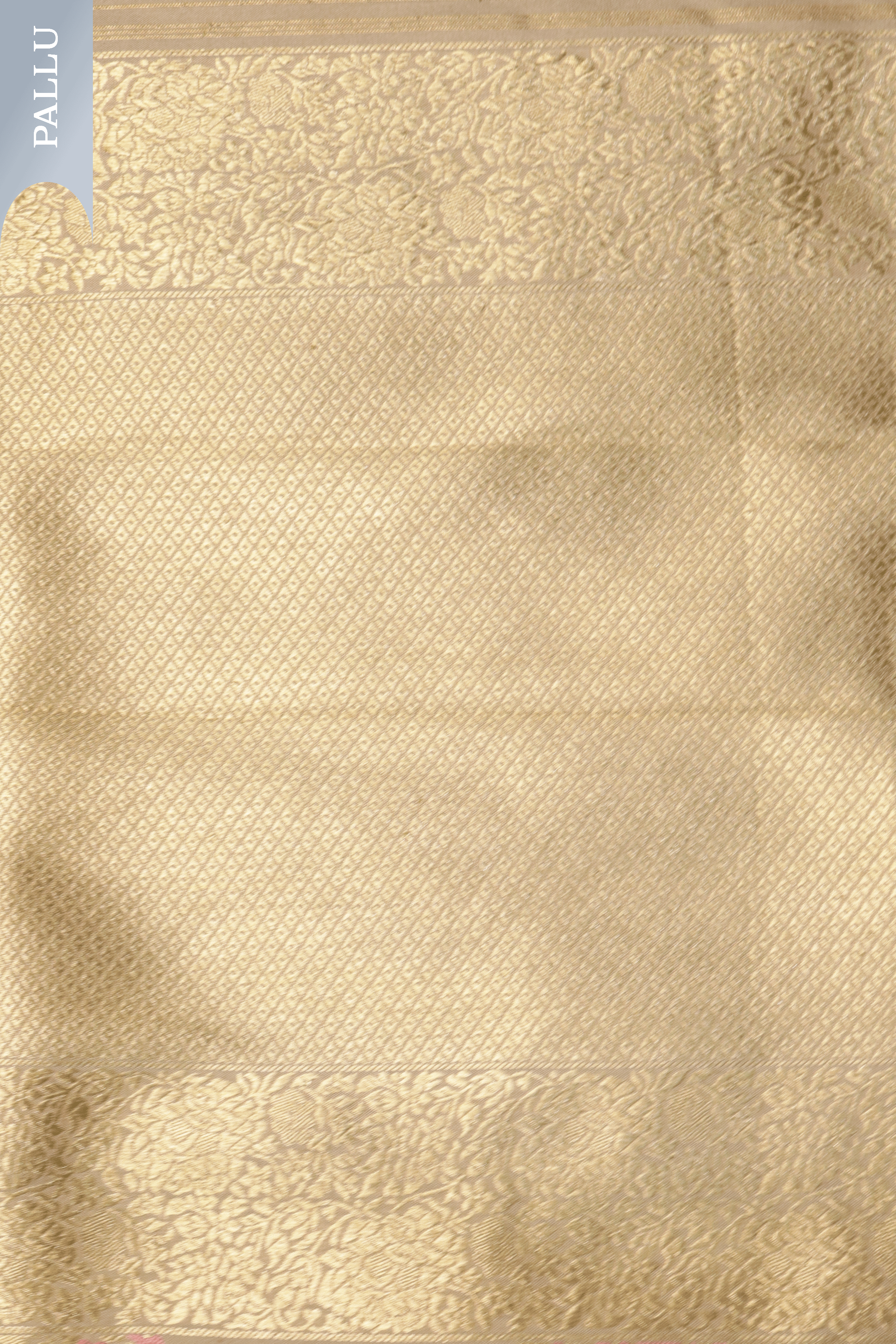 Champagne Gold Banarasi Silk Saree Mokshaa