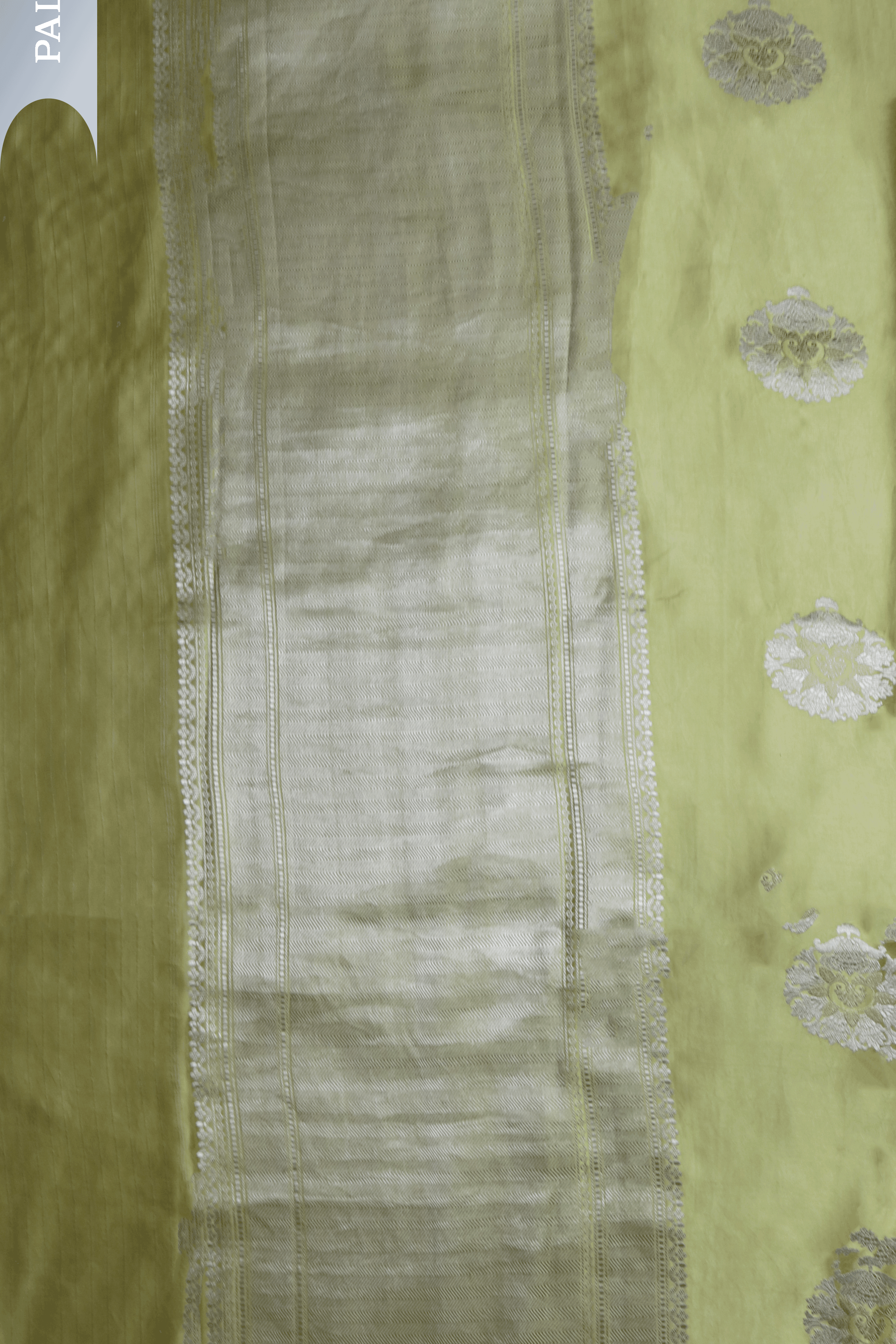 Light Pistachio Green Banarasi Silk Saree Mokshaa