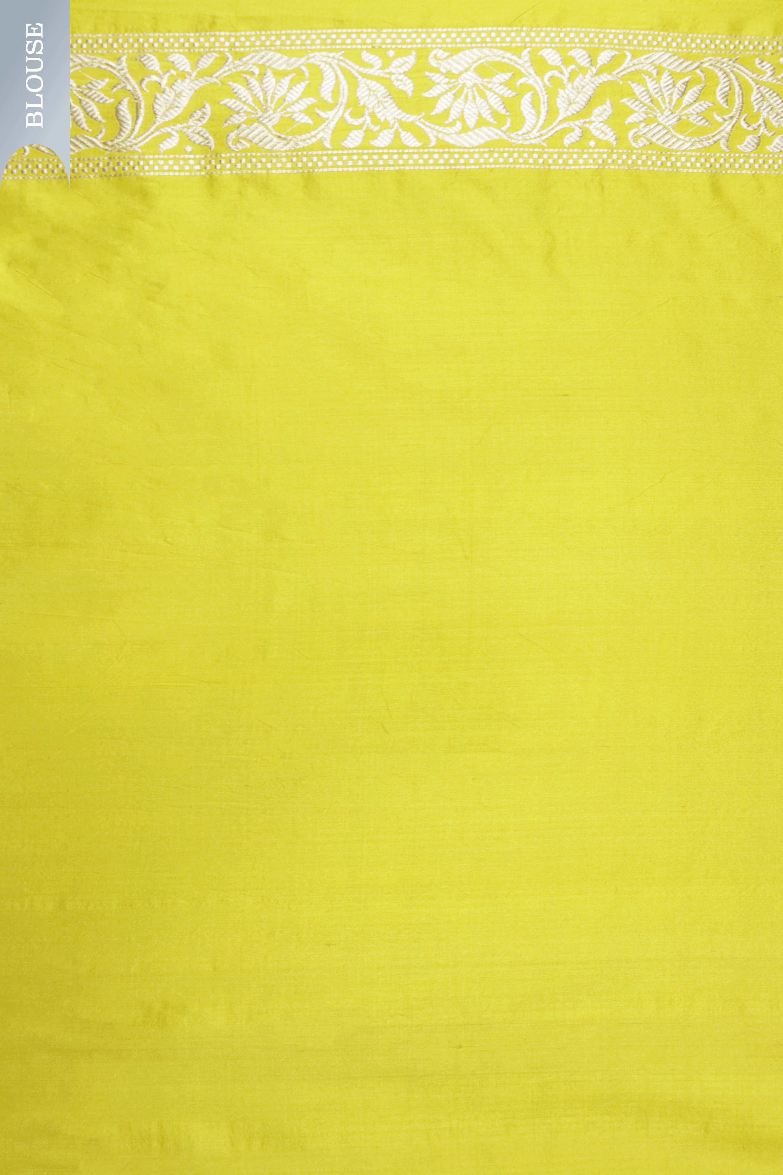 Bright Yellow Banarasi Silk Saree Mokshaa