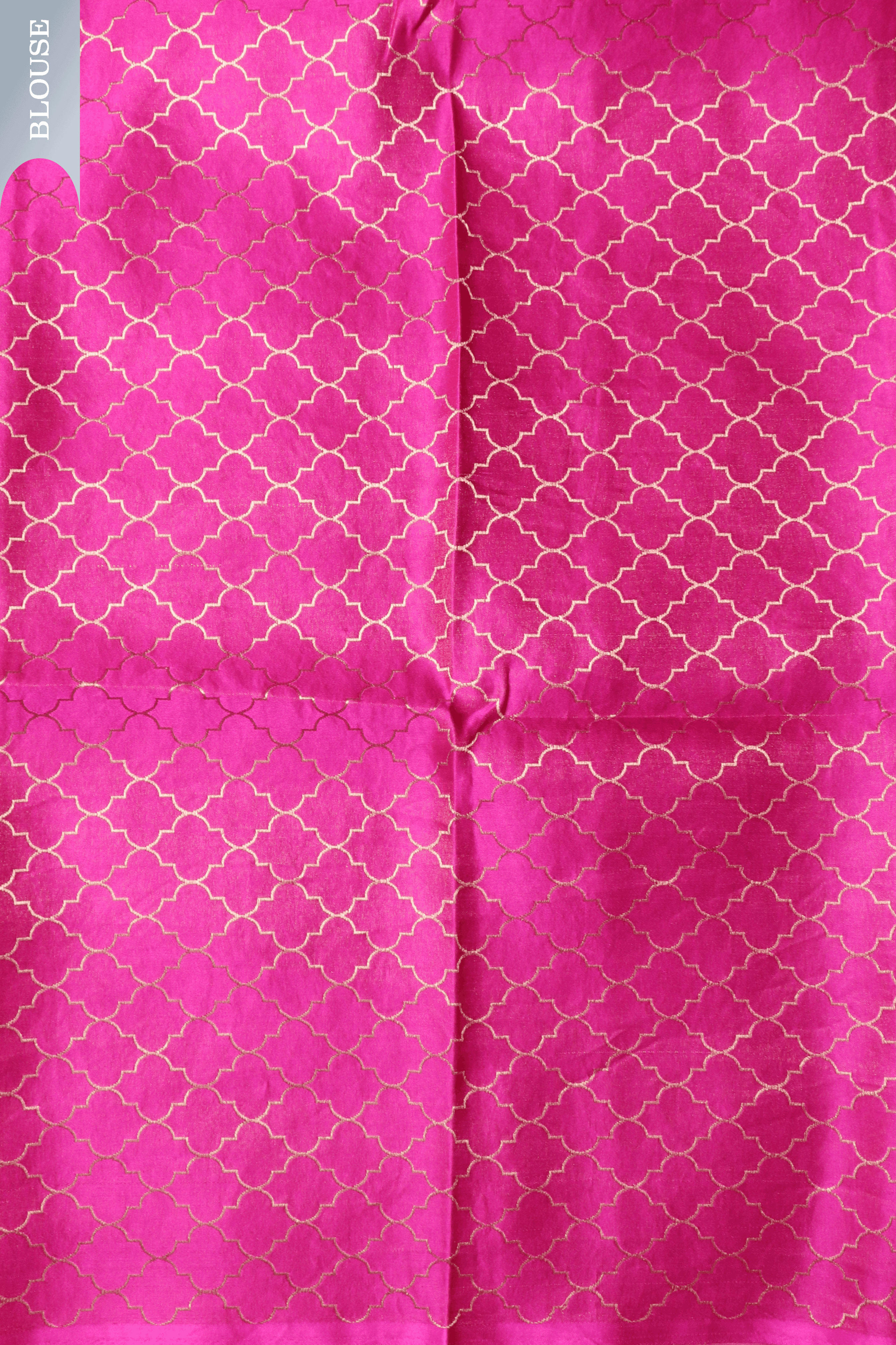 Orange Banarasi Silk Saree with Pink Zari Border Mokshaa
