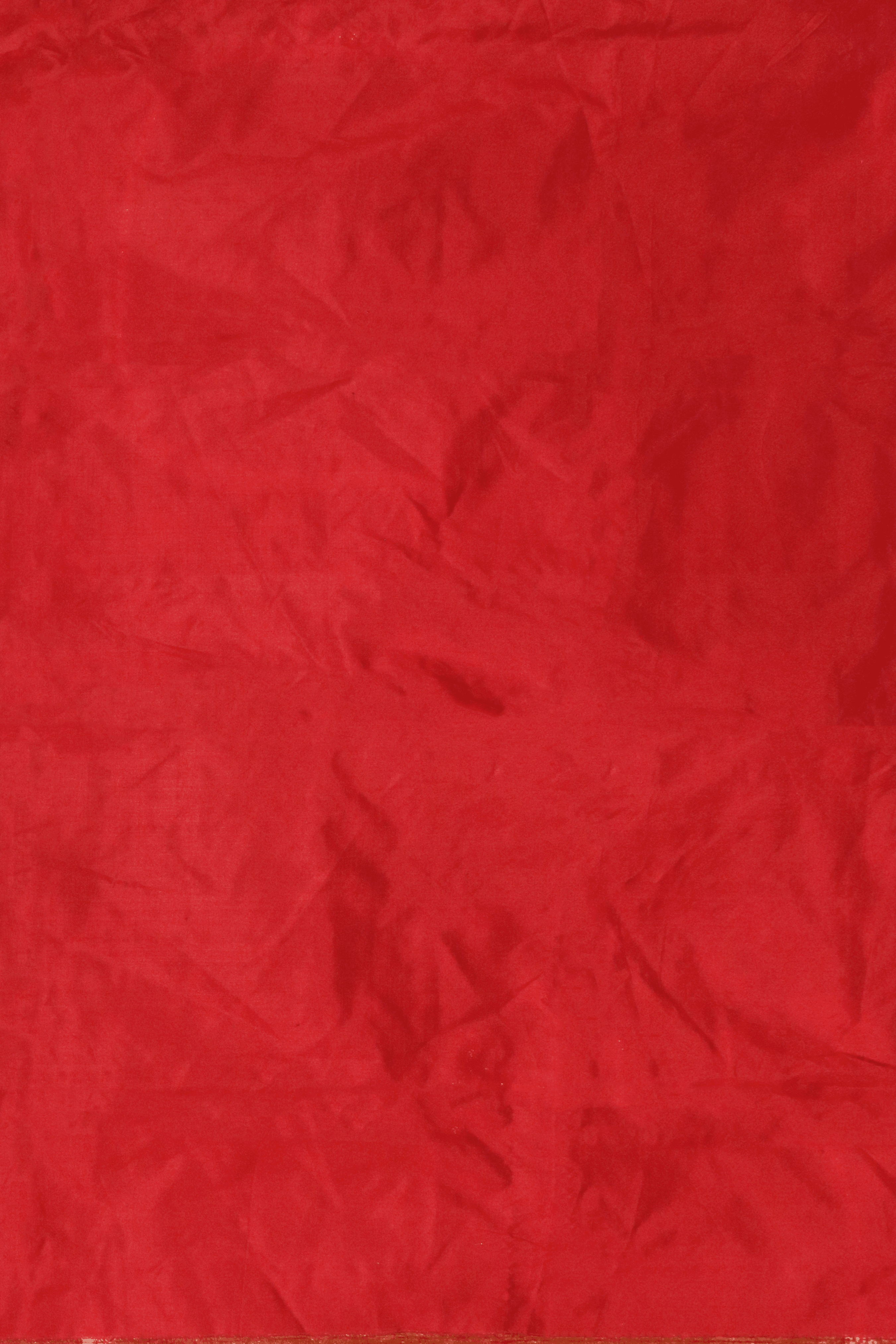 Red Banarasi Silk Saree with Kaduwa Buttas & Sequin Border.