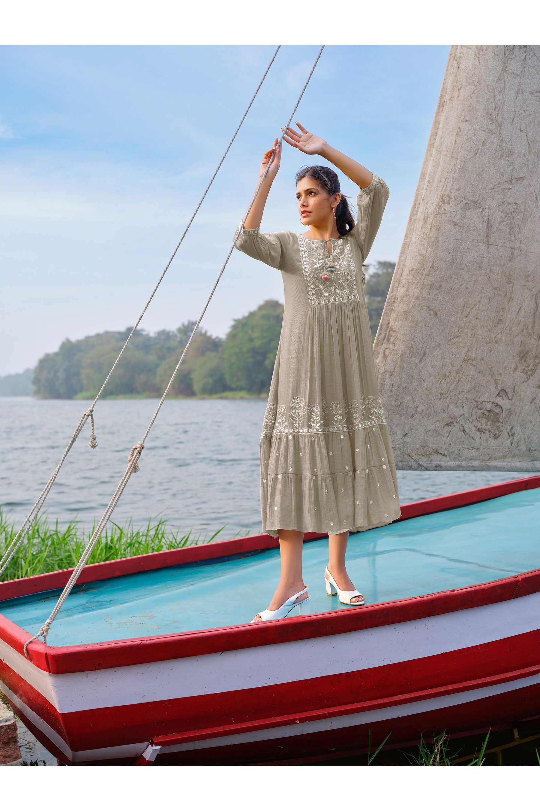 natural midi dress Natural Midi Dress