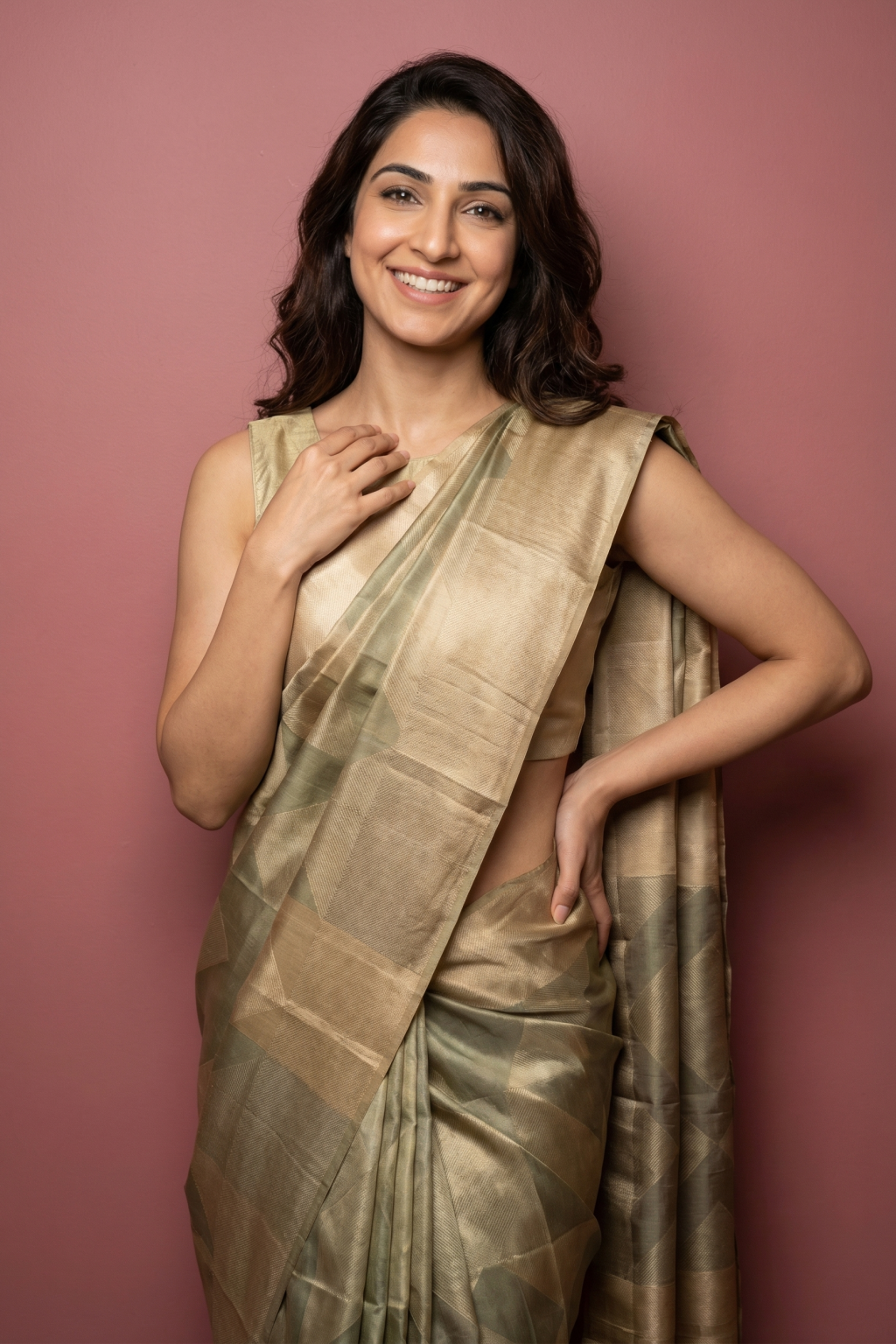 Multi Color Soft Silk Saree with Zari Woven Body