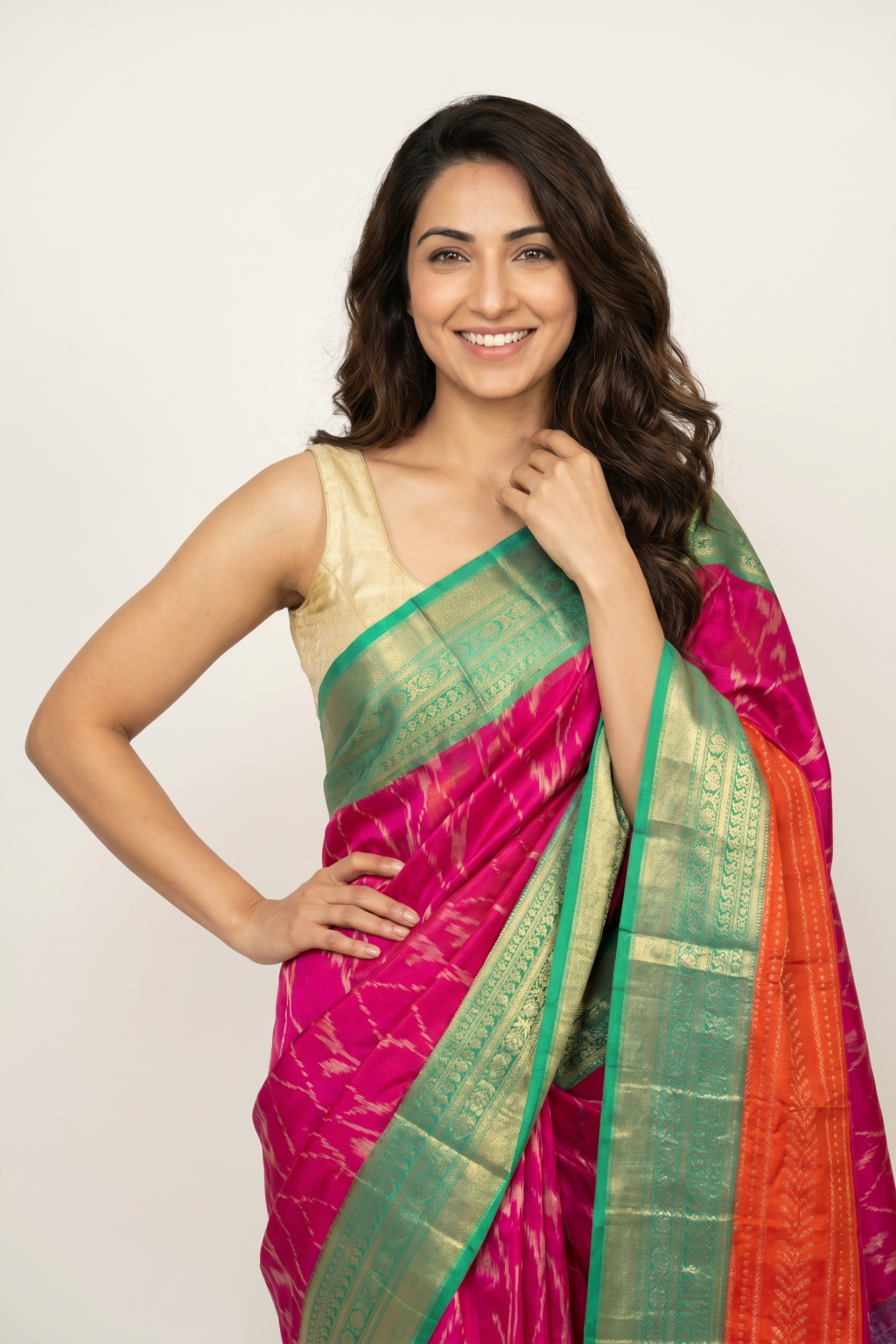 Pink Soft Silk Saree