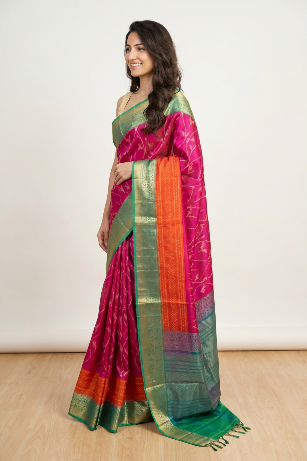 Pink Soft Silk Saree