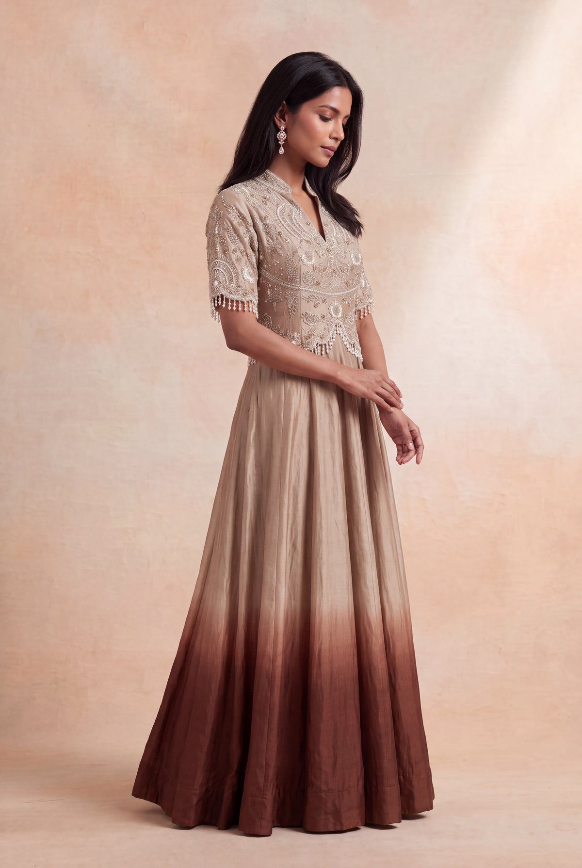 Ombre Silk Gown
