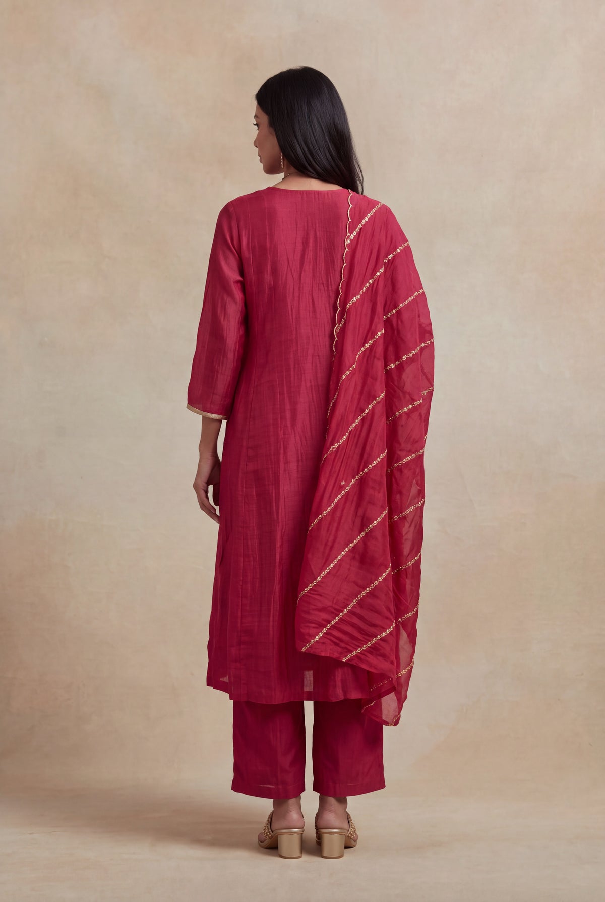 Rani Pink Mul salwar set