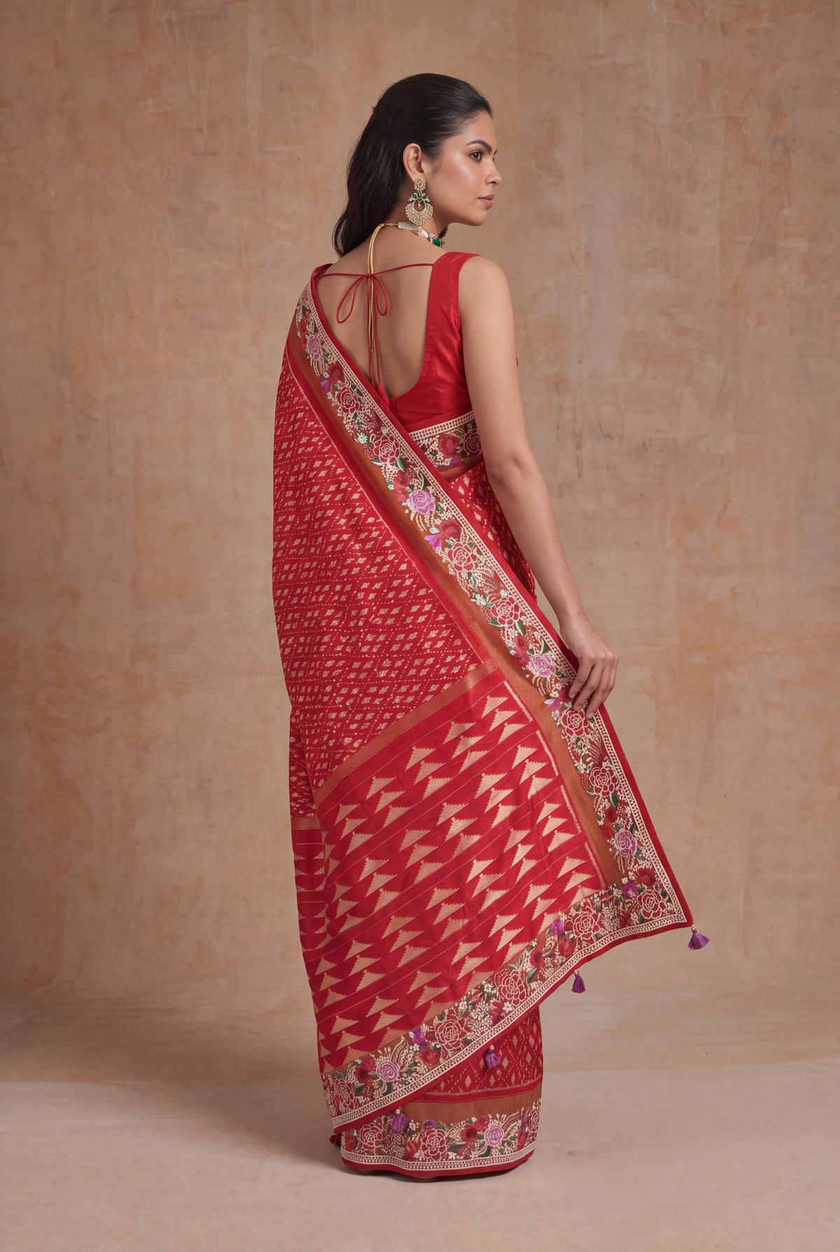 Red Patola Silk Saree