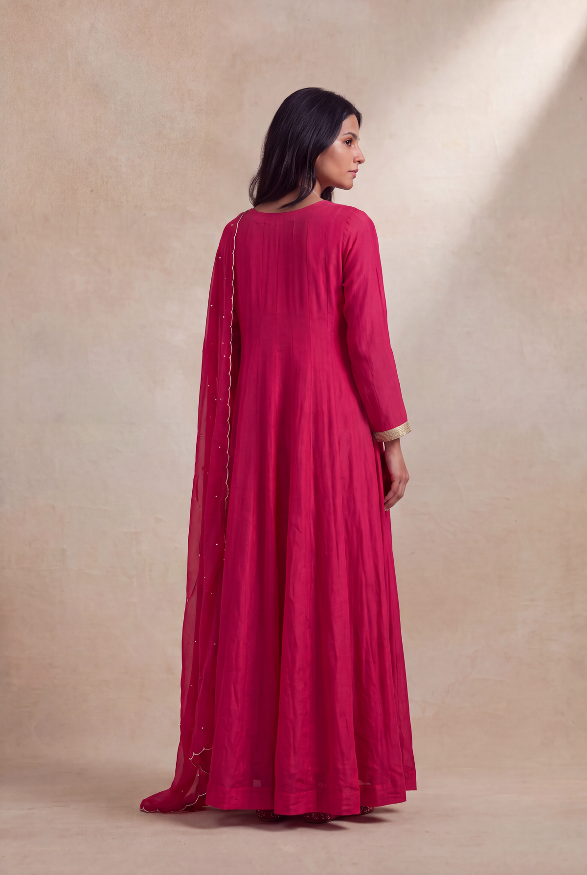 Rani Pink Georgette Anarkali