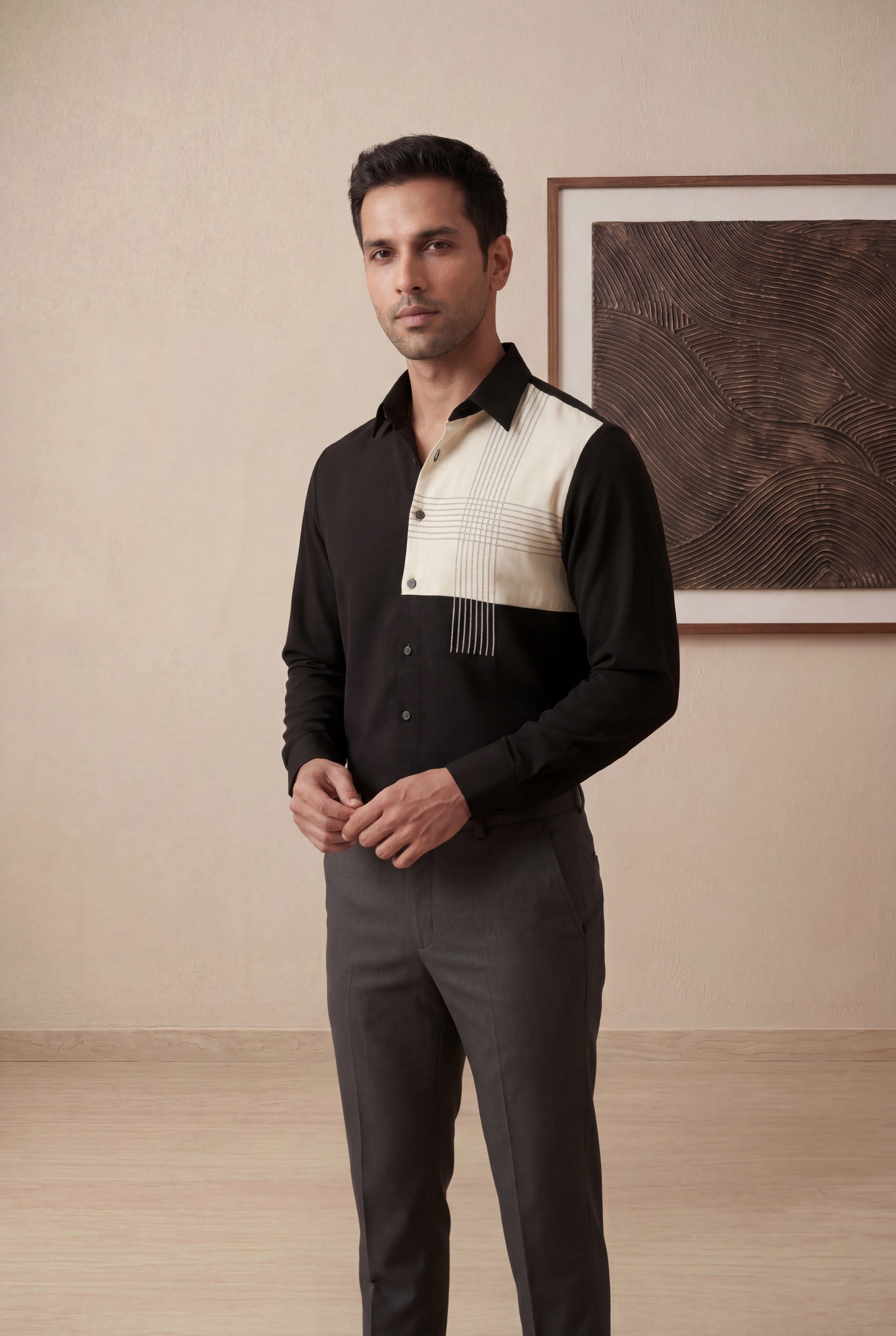 Black Bomario Full Sleeve Shirt