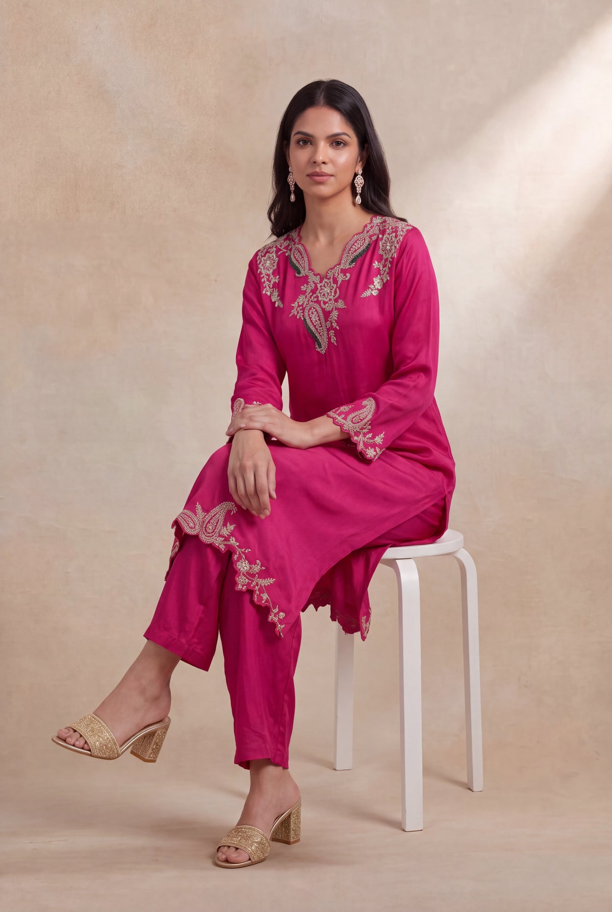 Rani Pink Indo-Western Set