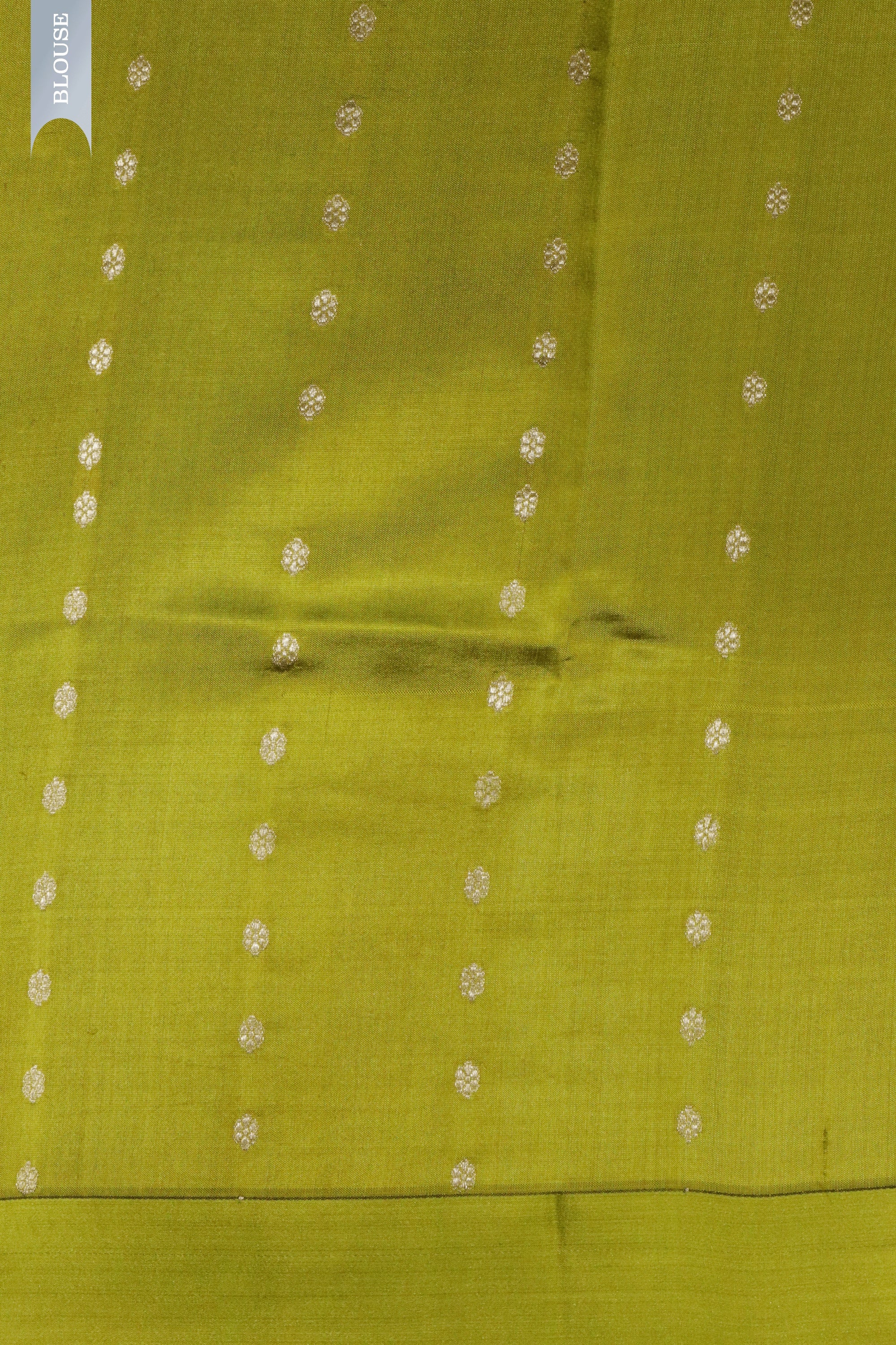 Hash Grey & Olive Banarasi Chanderi Silk Saree