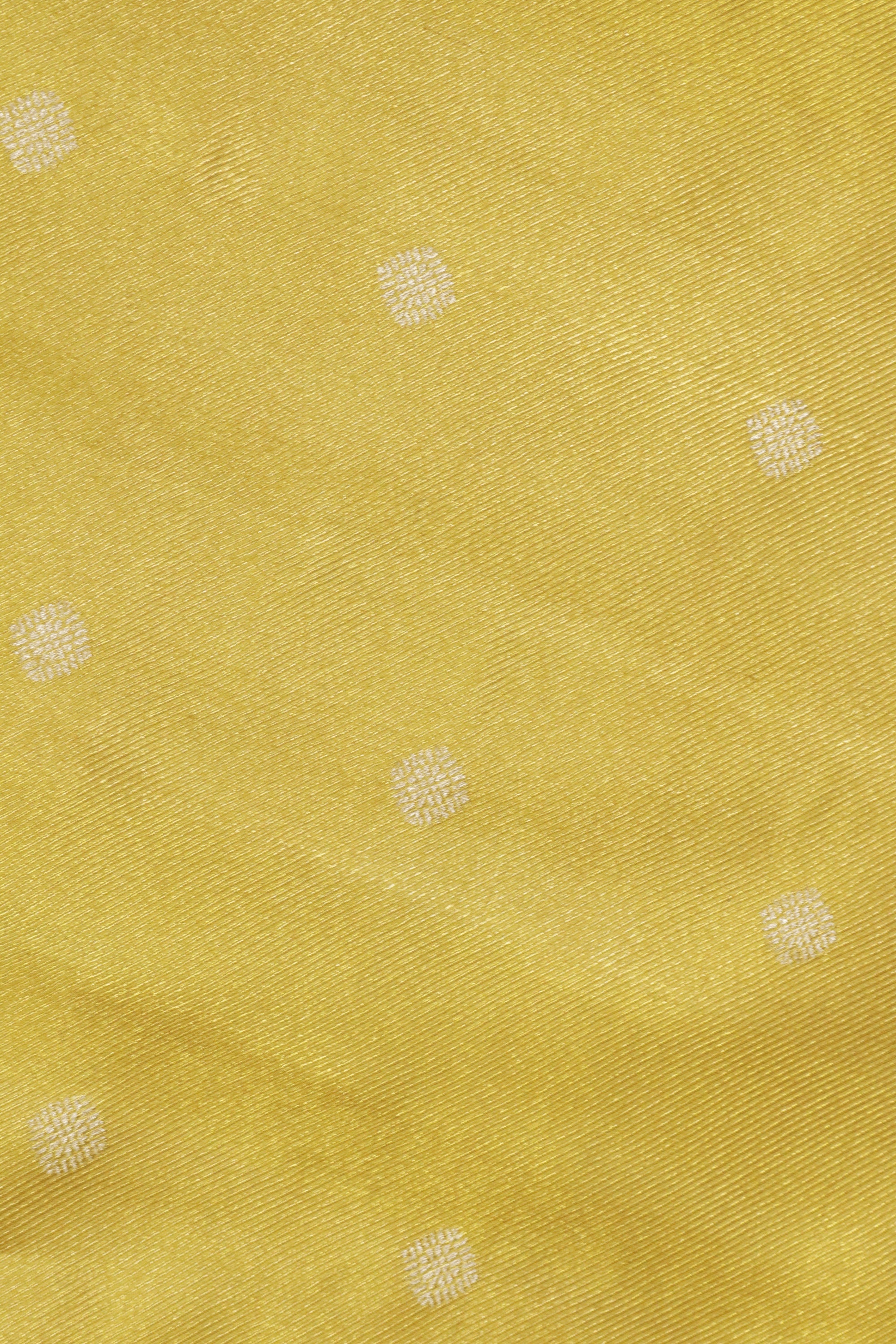 Golden Kanchivaram Silk Saree with Red Border