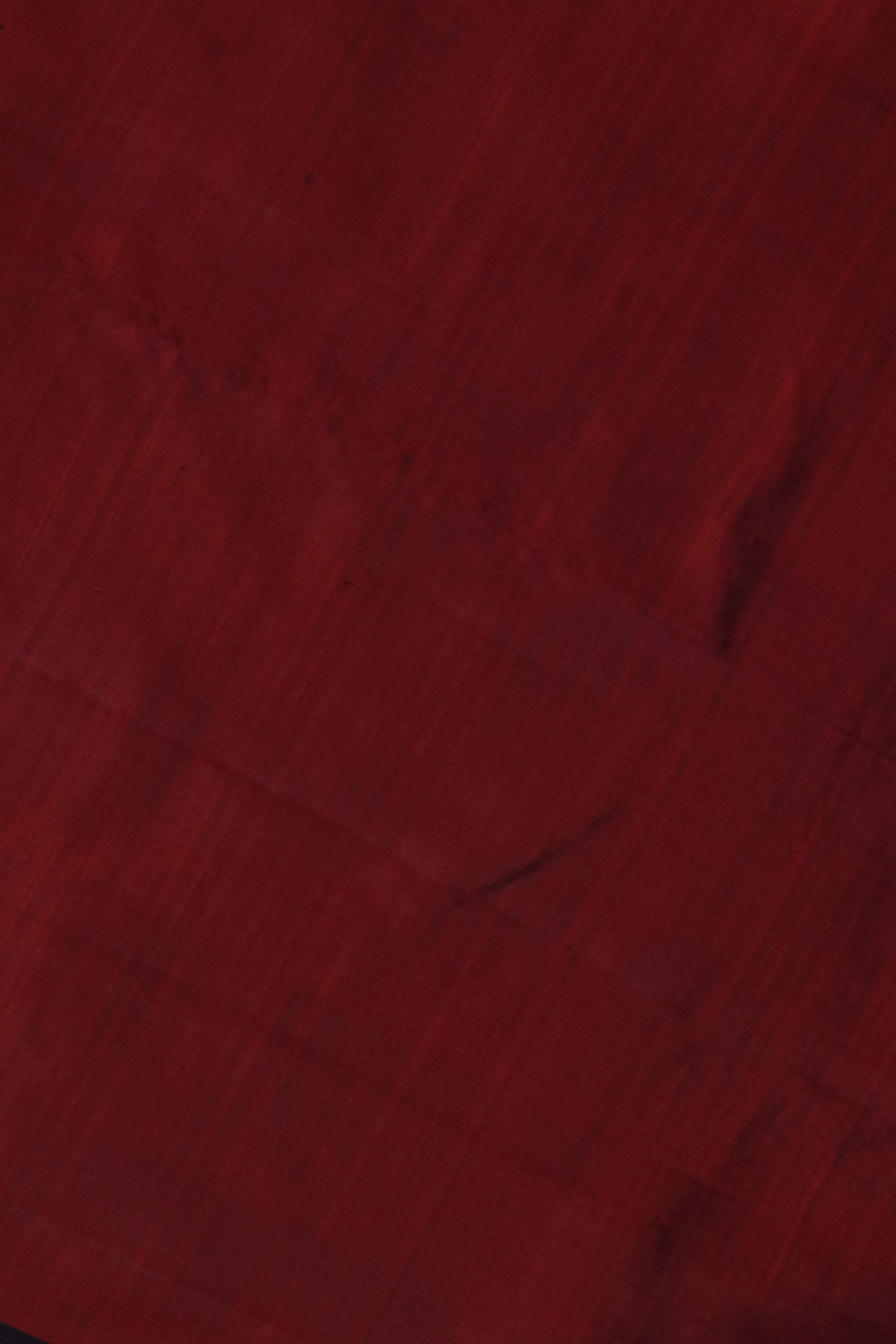 Maroon Kanchivaram Silk Saree with Black Border