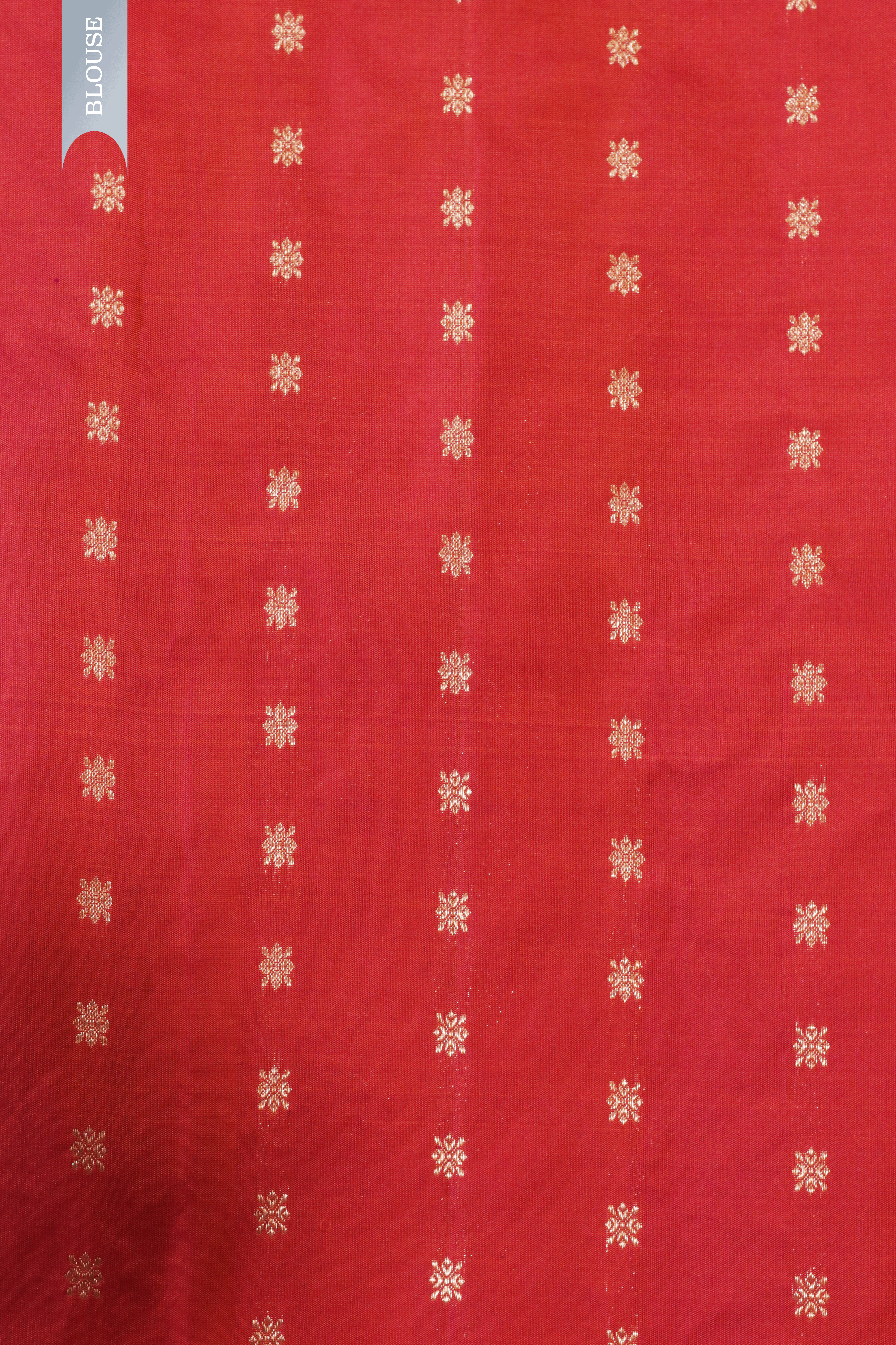 Rust Orange Kanchivaram Silk Saree