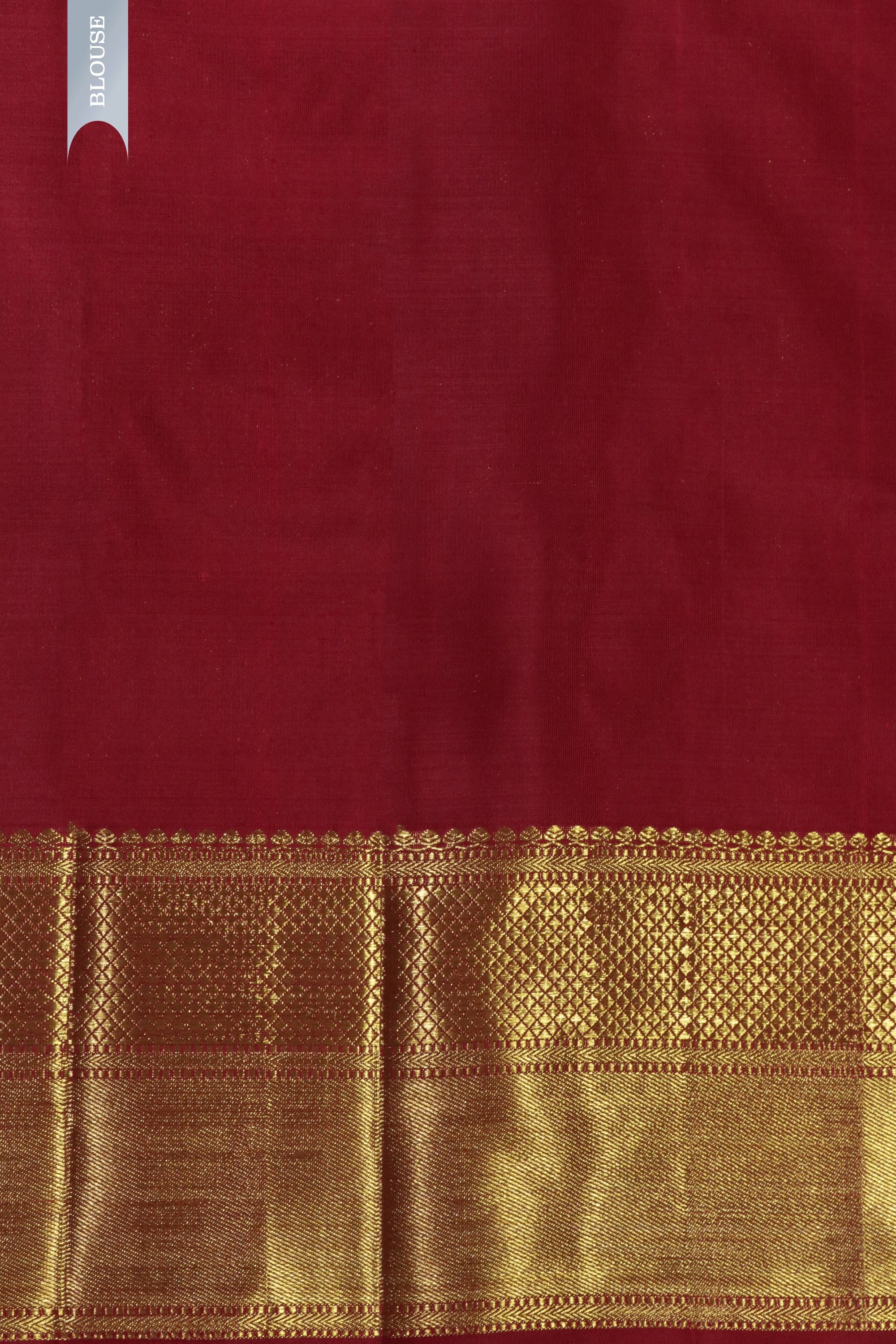 Golden Kanchivaram Silk Saree with Red Border