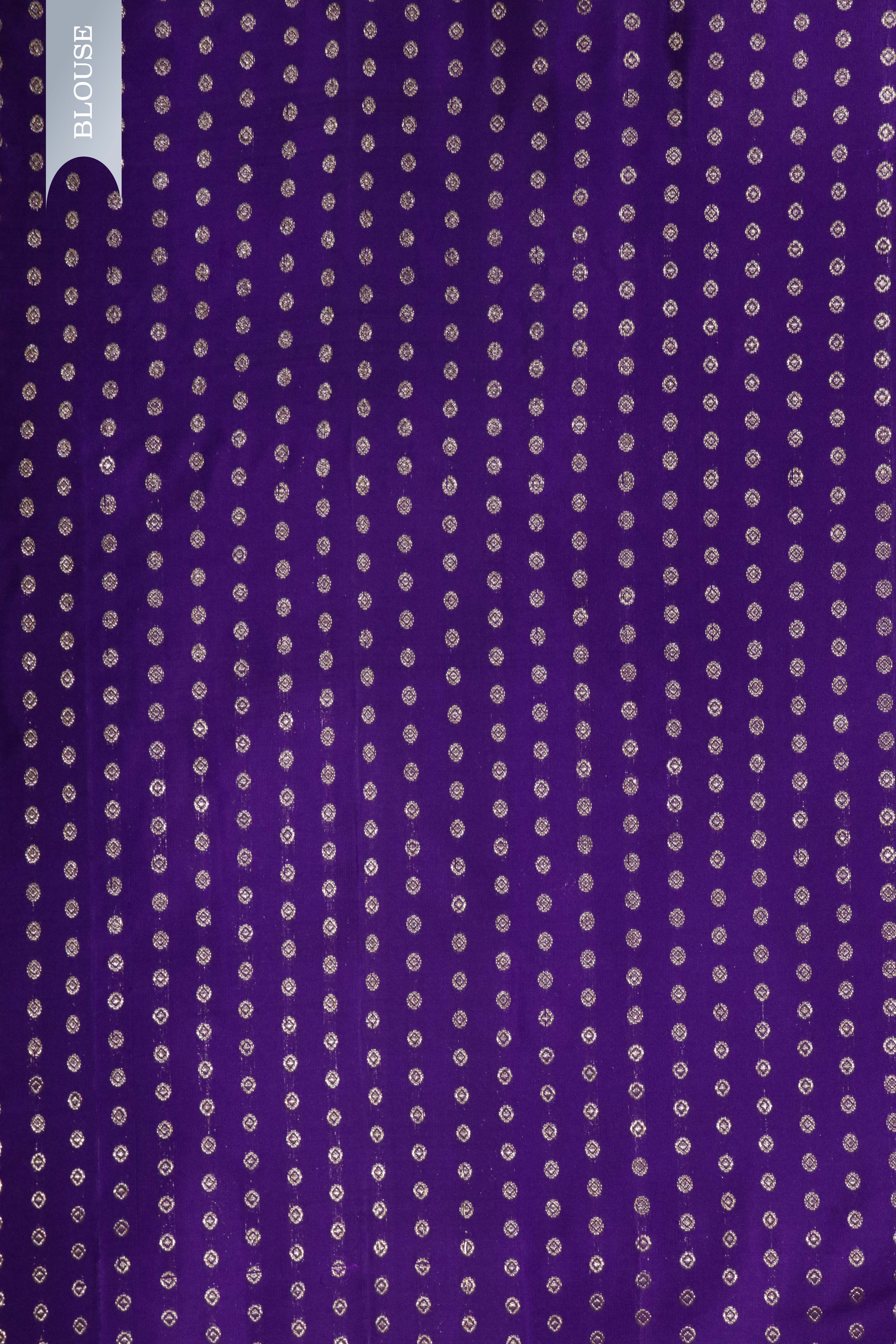 Purple Kanchivaram Silk Saree Butti & Fancy Border