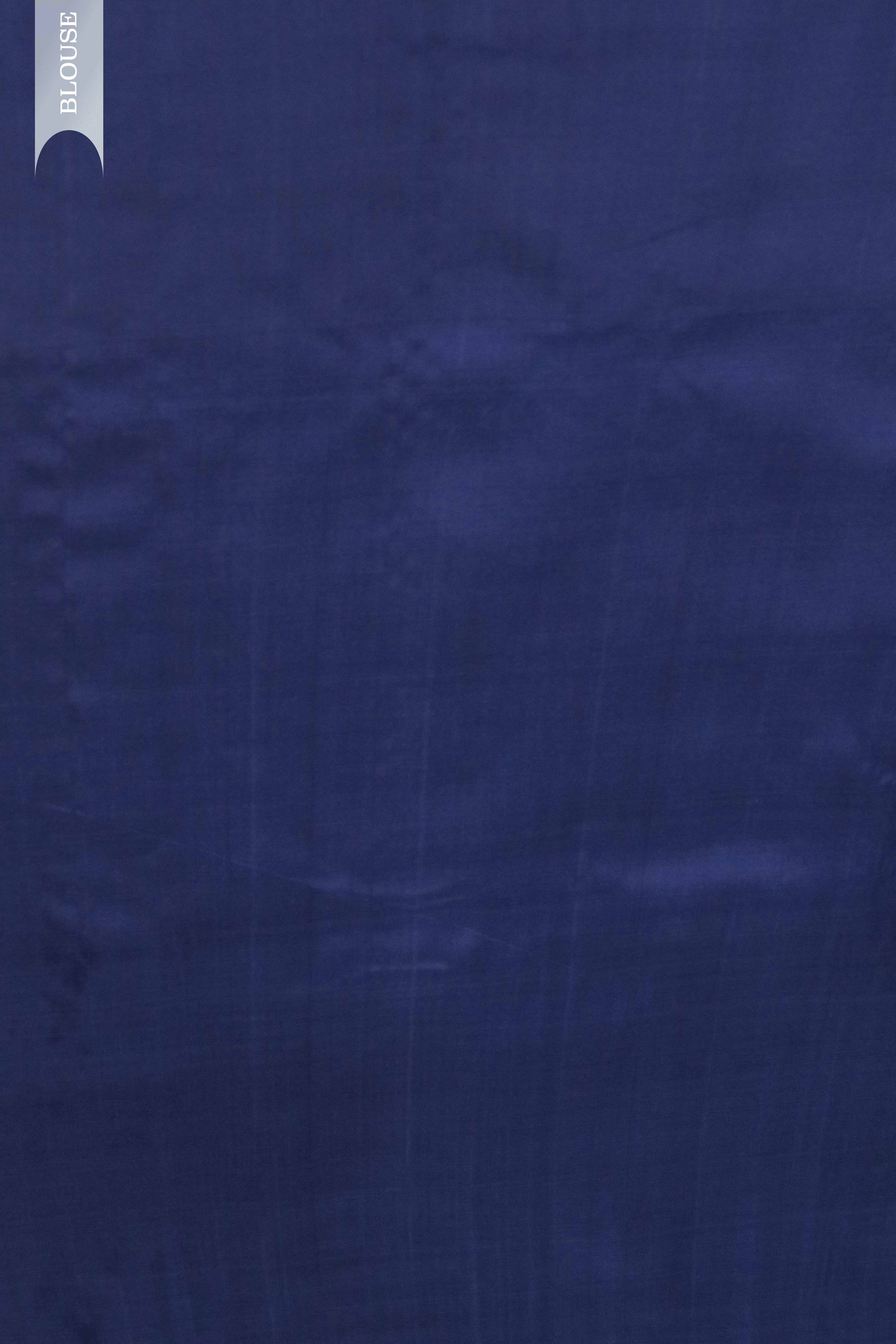 Navy Blue Kanchivaram Silk Saree with Floral Motifs