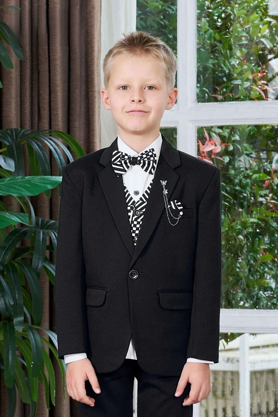 Black Boys Suit Set