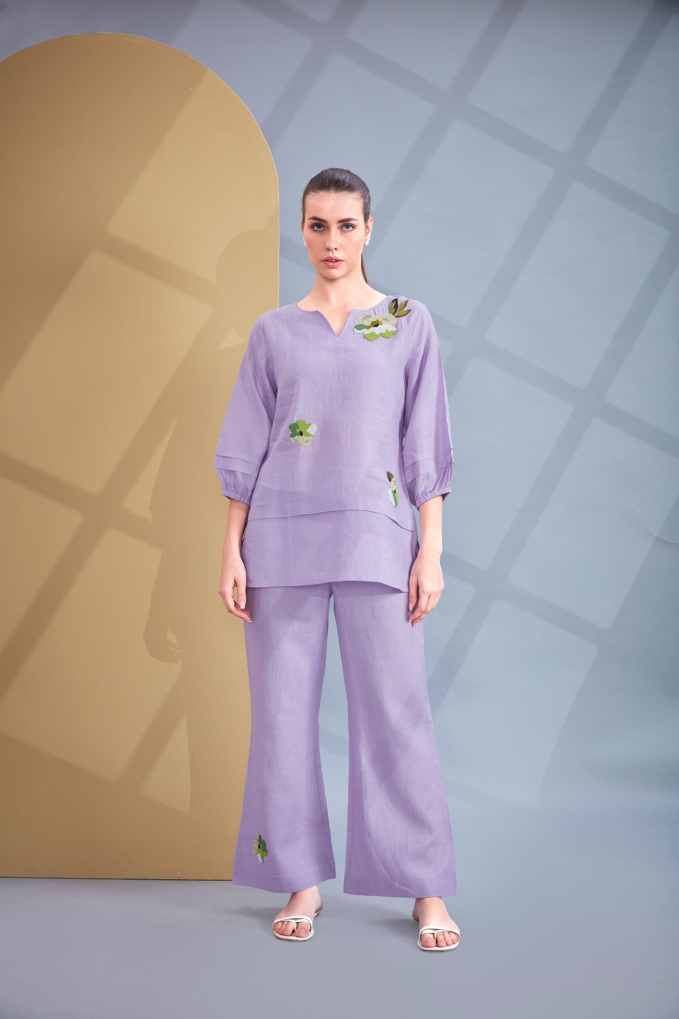 Lavender Linen Co-ord Set.
