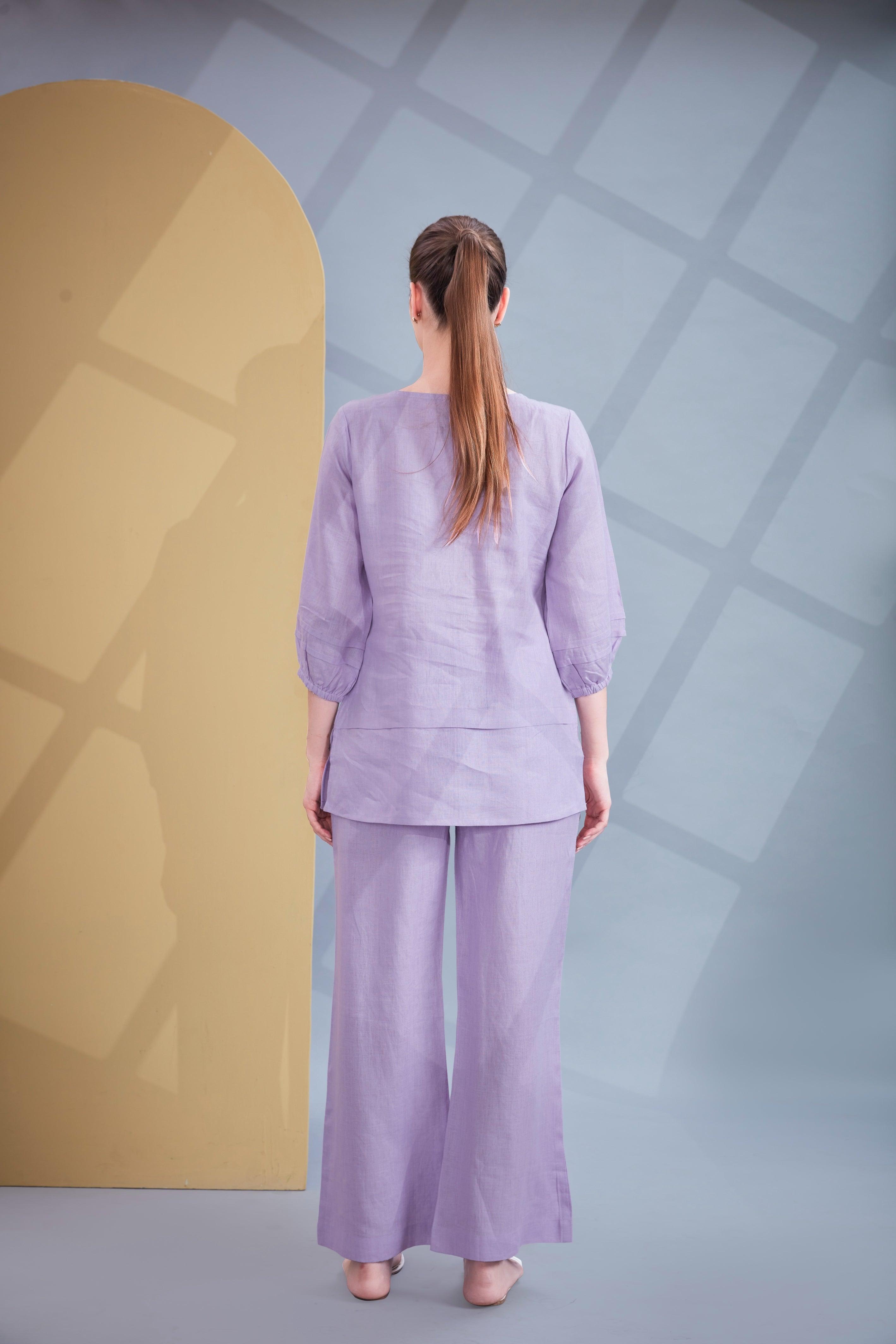 Lavender Linen Co-ord Set.