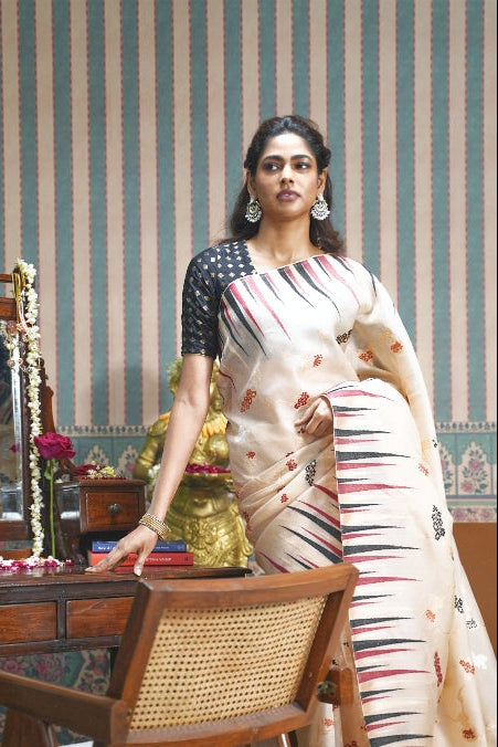 Kora Banarasi Kora Silk Saree