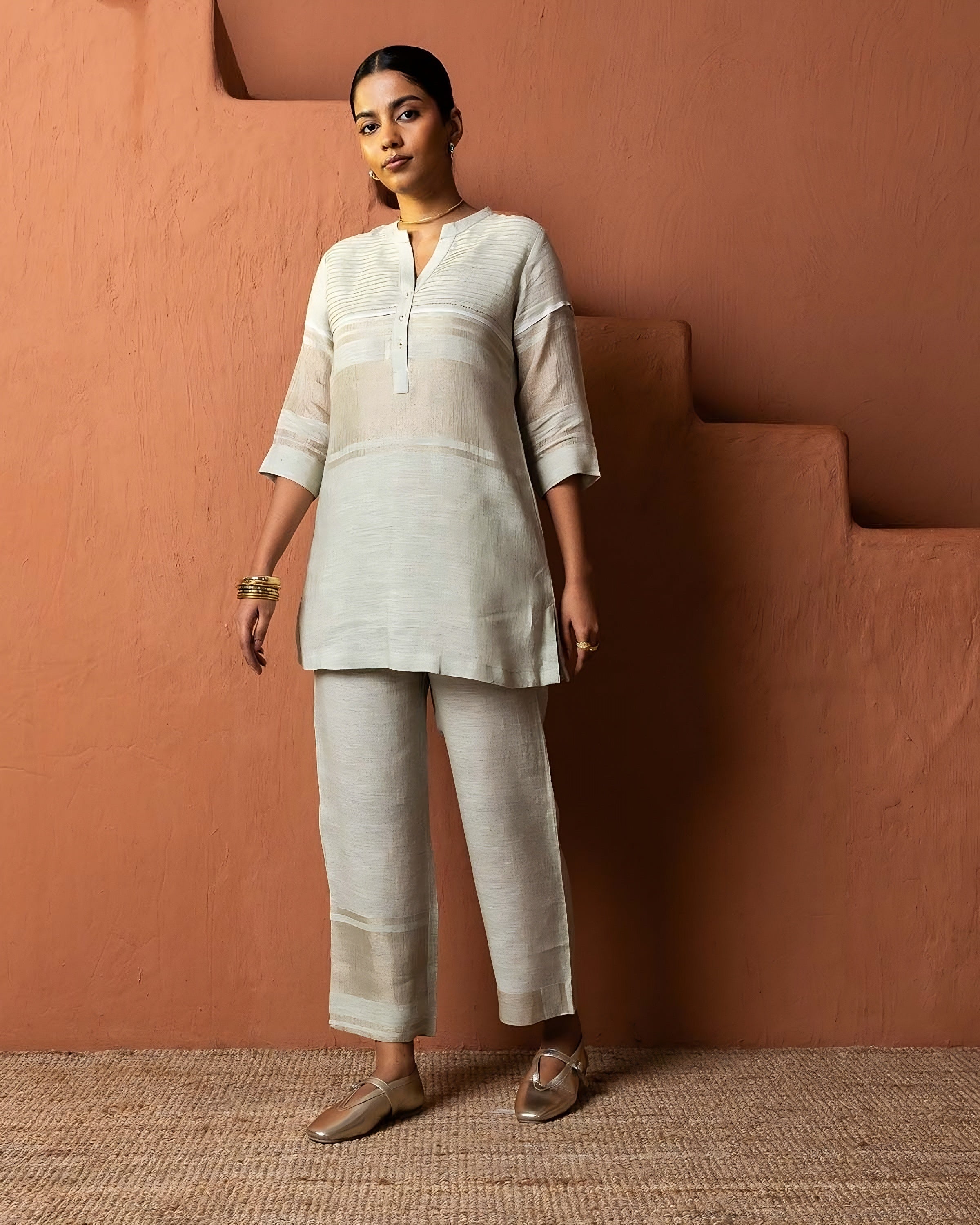 Sage Green Linen Co-ord Set