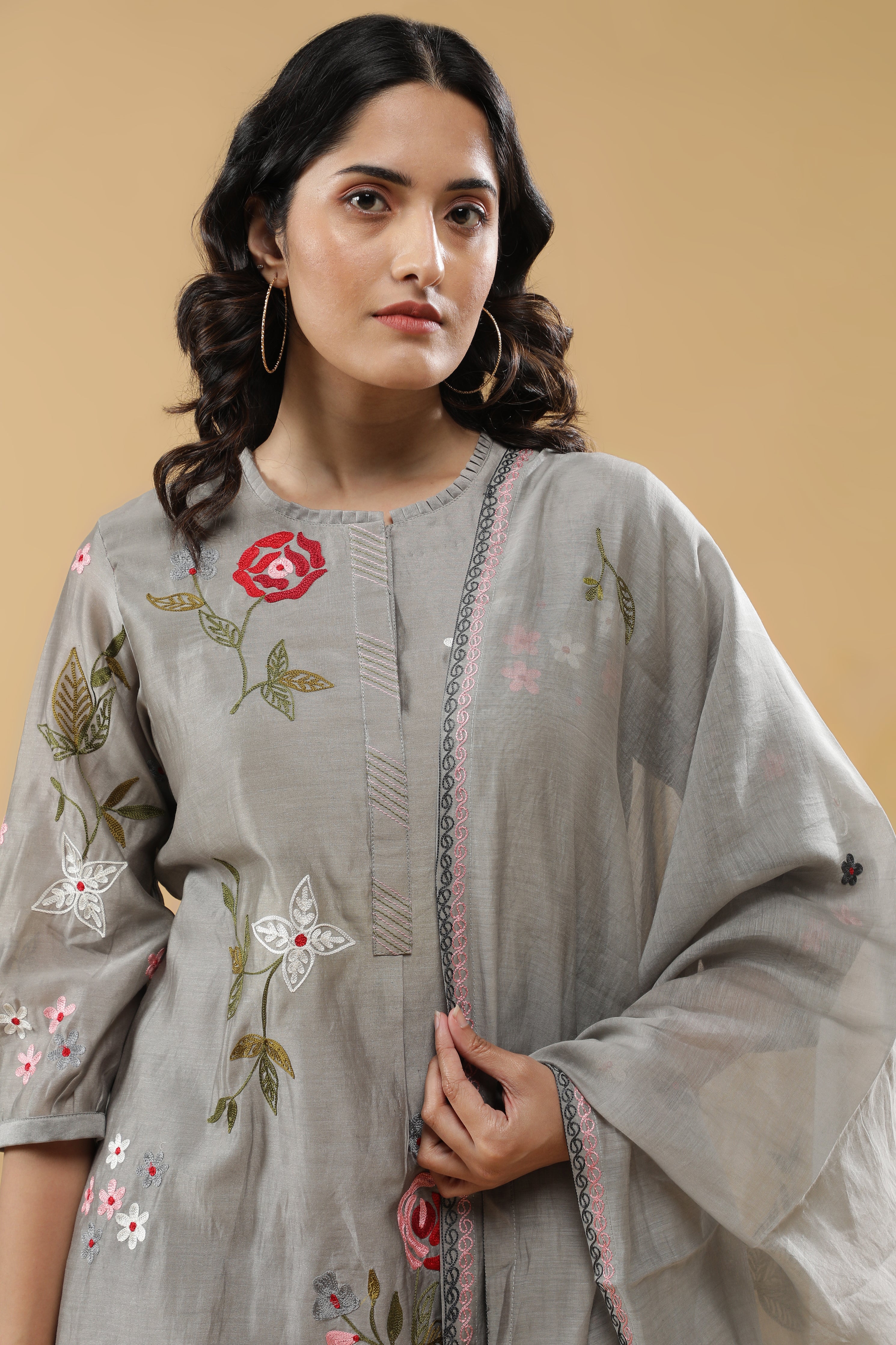 Subtle Grey Salwar Set
