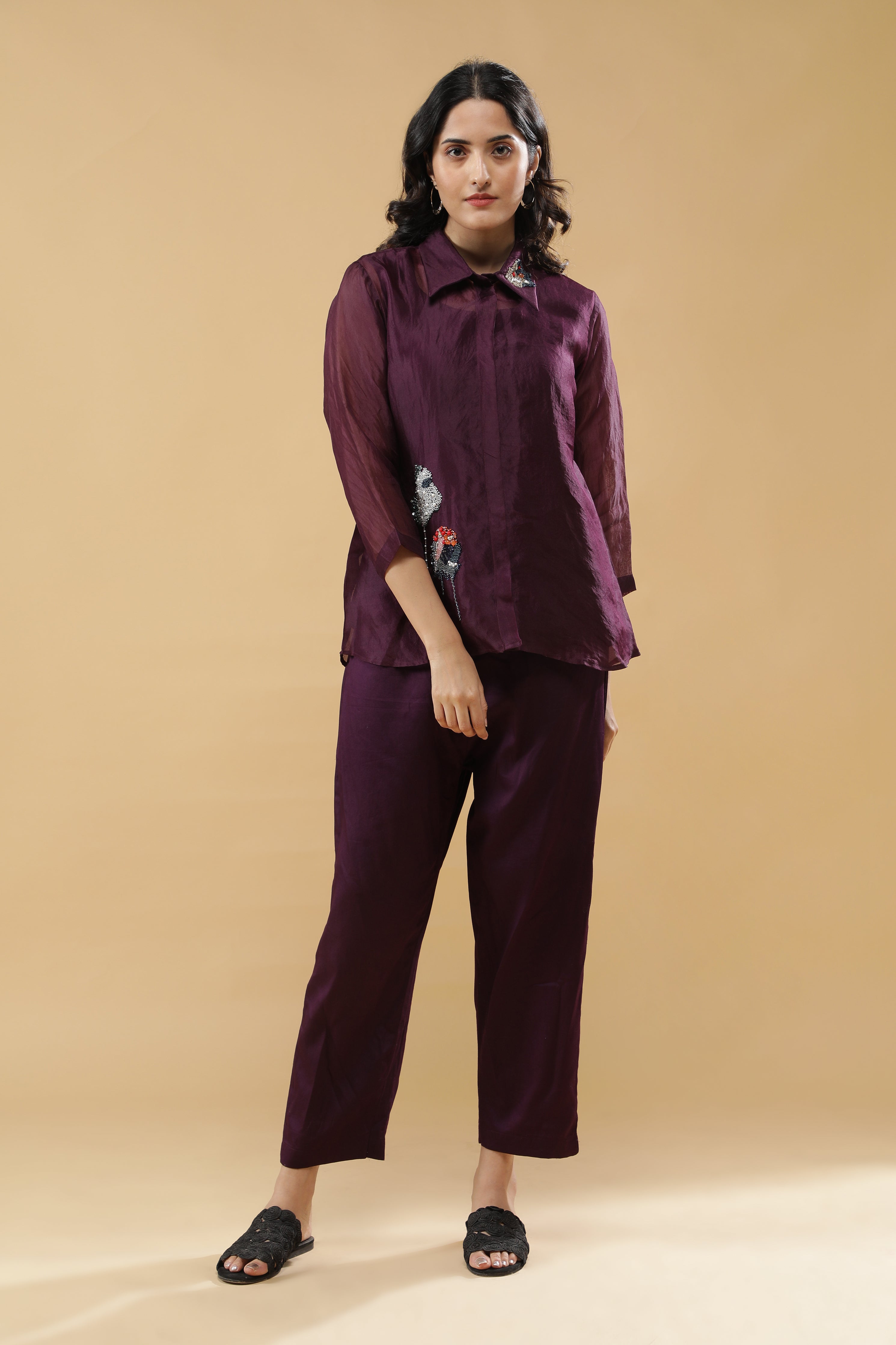 Deep Plum Co-ord Set