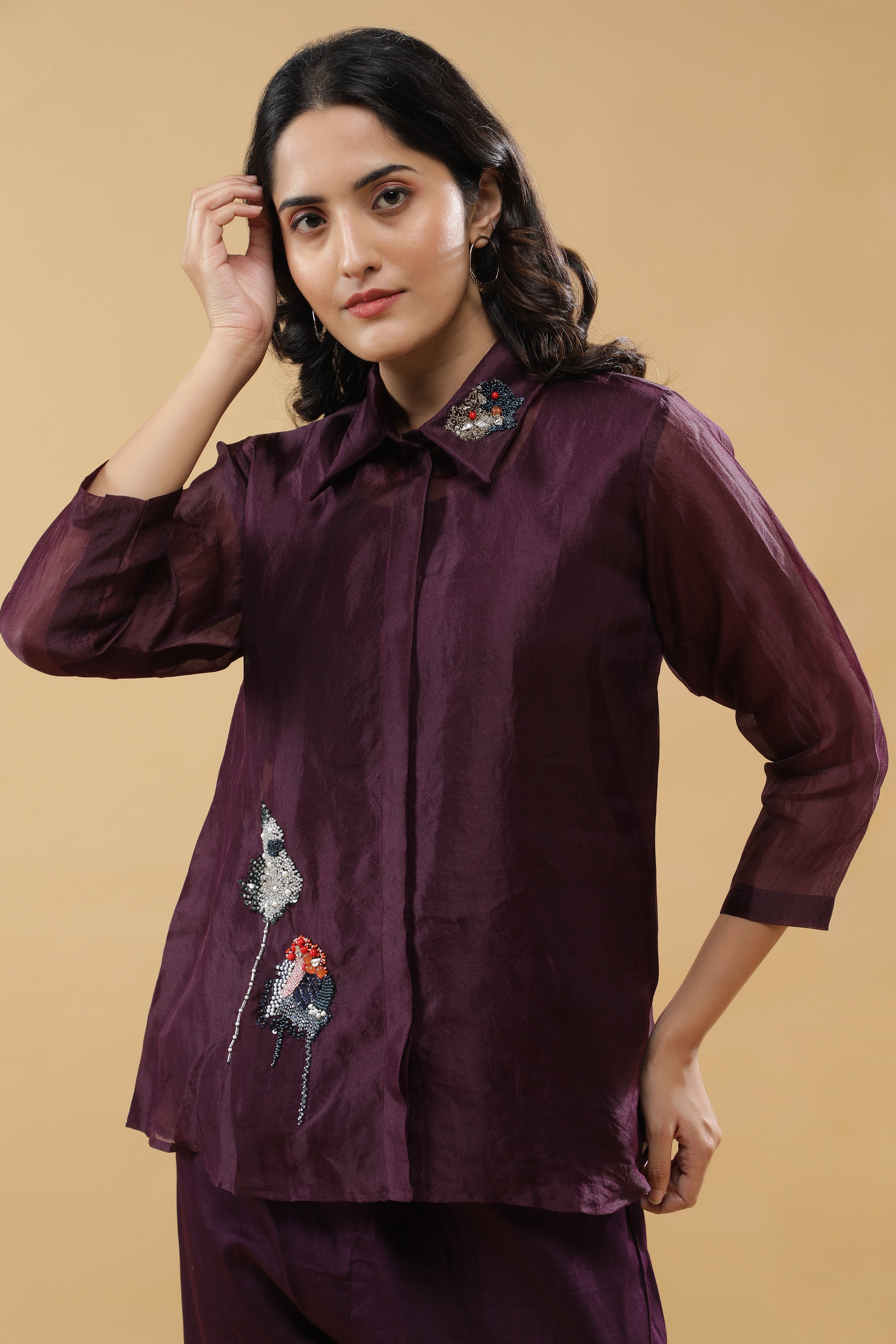 Deep Plum Co-ord Set