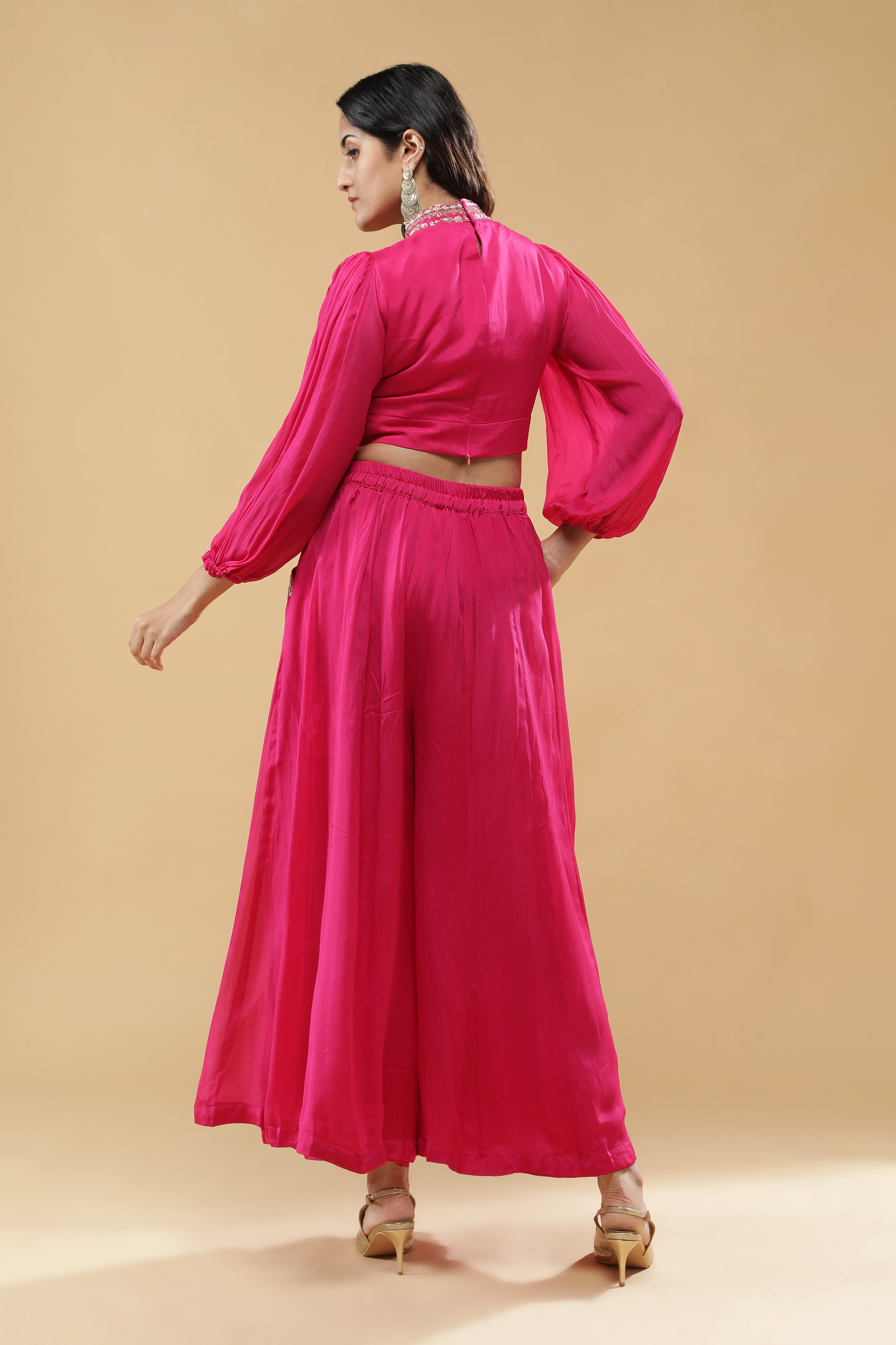 Pink Embroidered Co-ord Set
